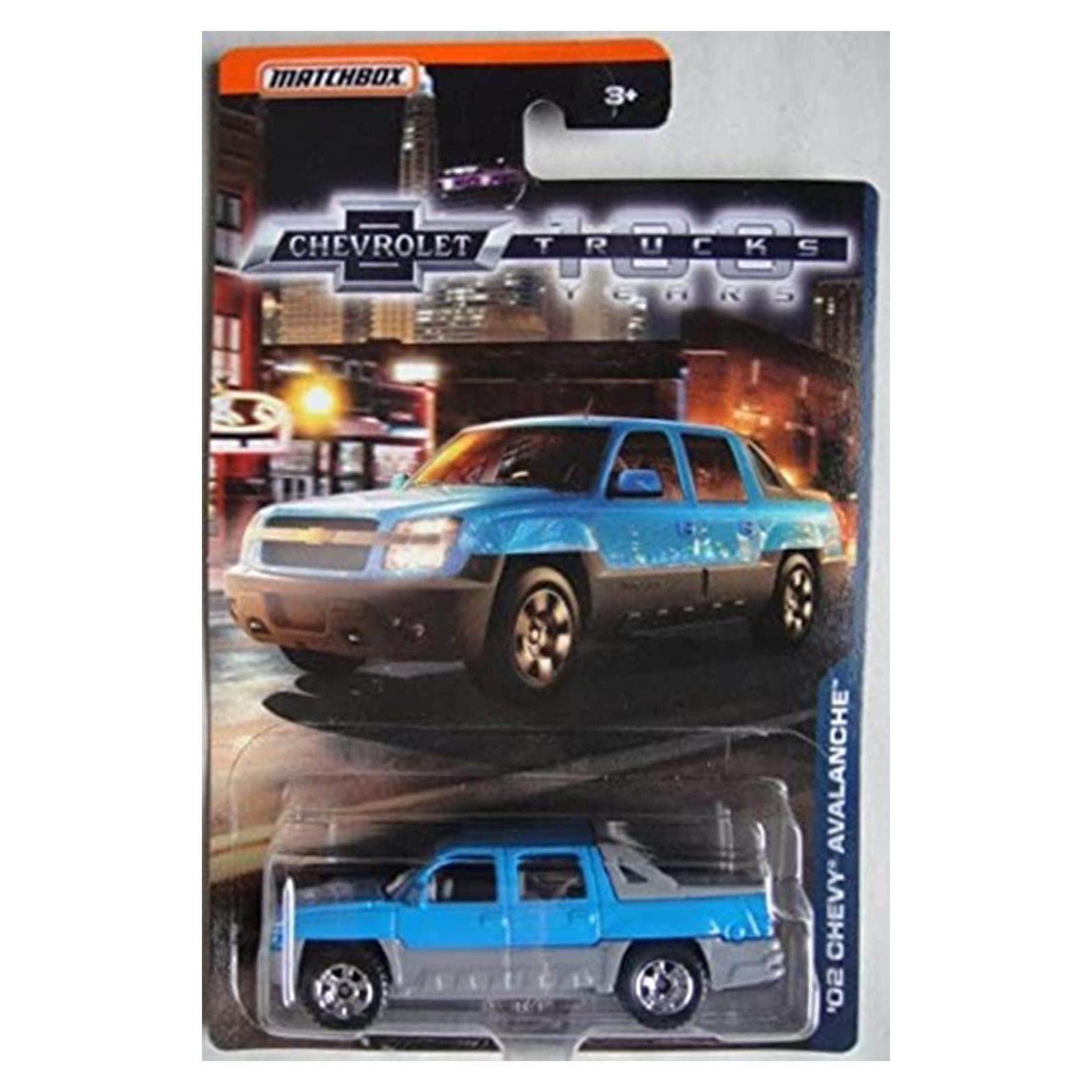 Matchbox Chevrolet Avalanche 100 Años 1:75 Escala Azul