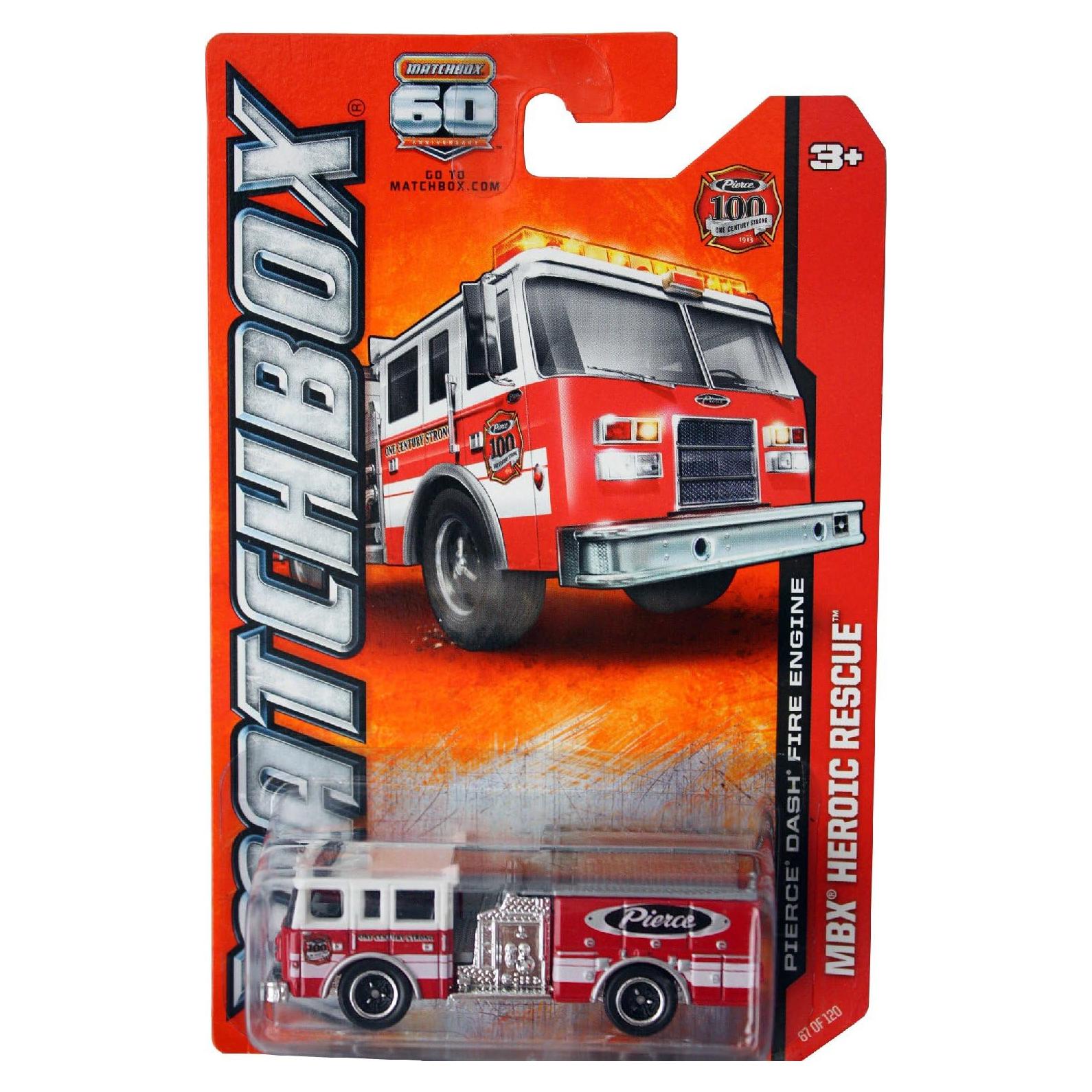 Camión de Bomberos Pierce Dash Matchbox 2014 Escala 1:64