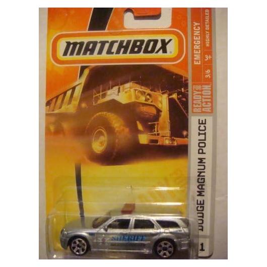 Matchbox Dodge Magnum Policía 1/64 Detalle 2007