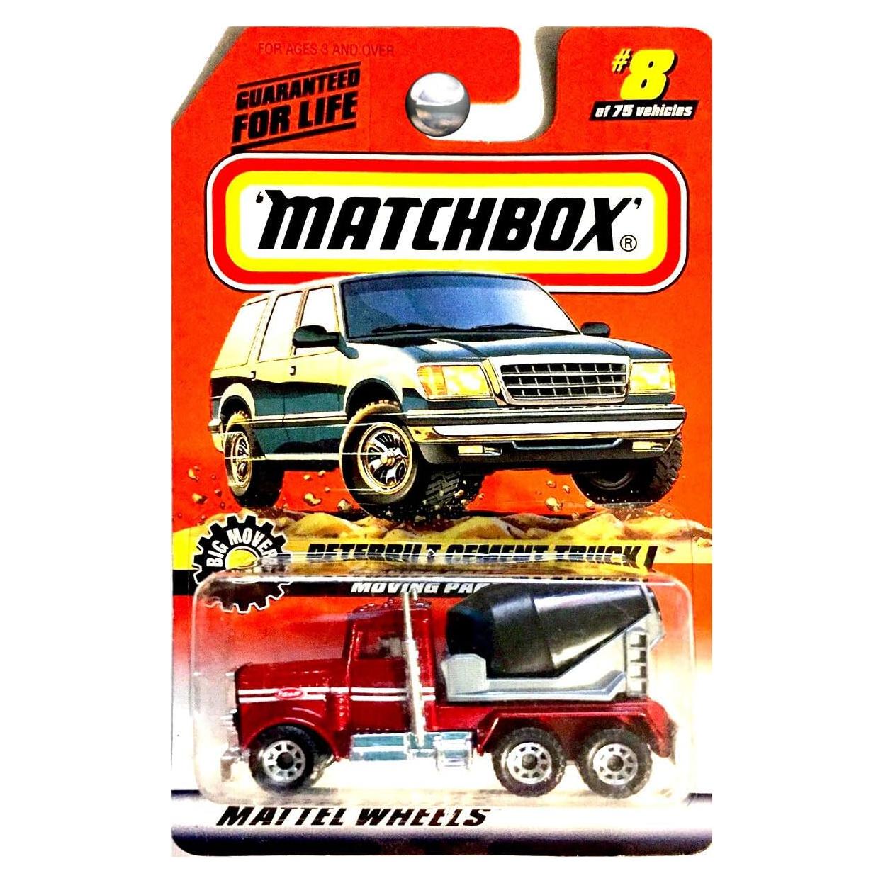 Camión Mezclador de Cemento Matchbox Peterbilt Rojo 1:64