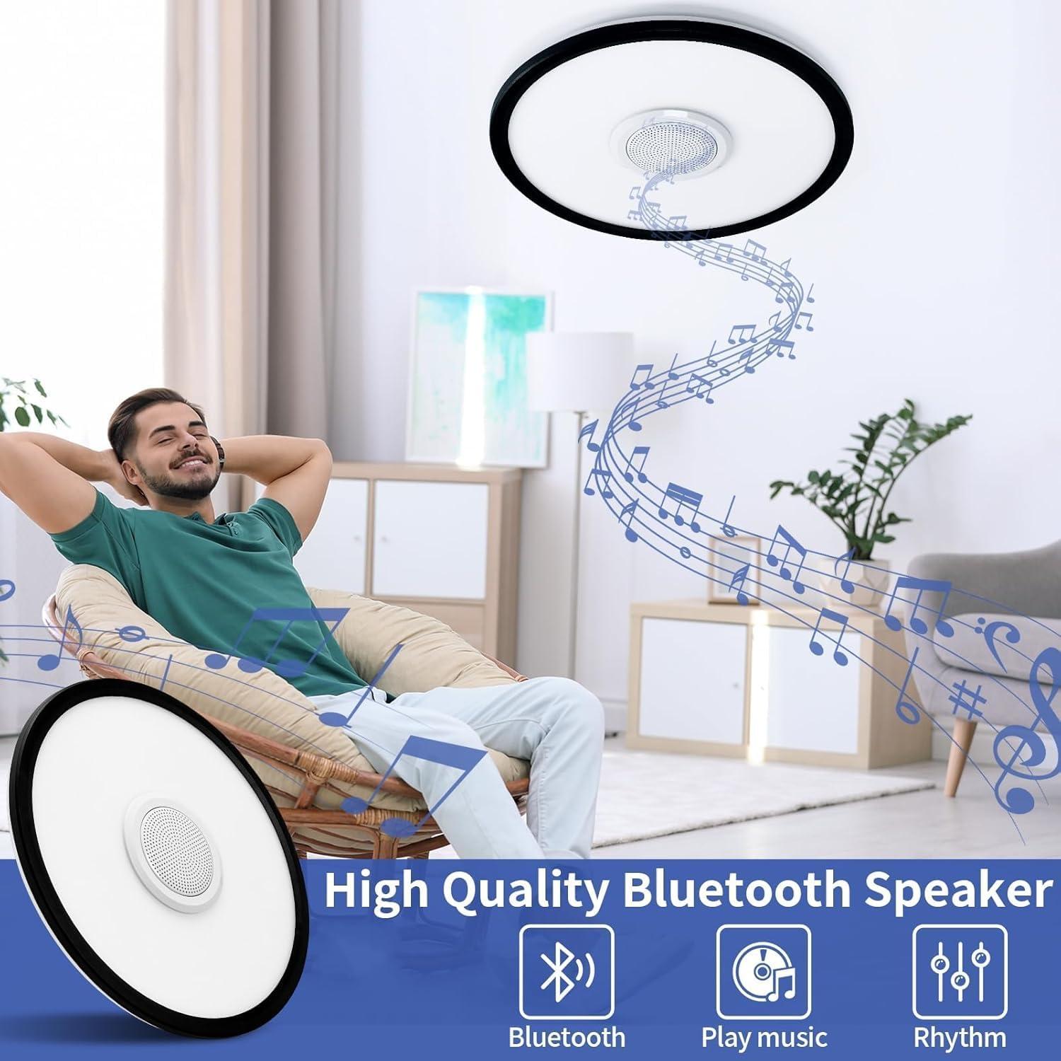 Luz de Techo LED RGB UprizeP 24W con Altavoz Bluetooth