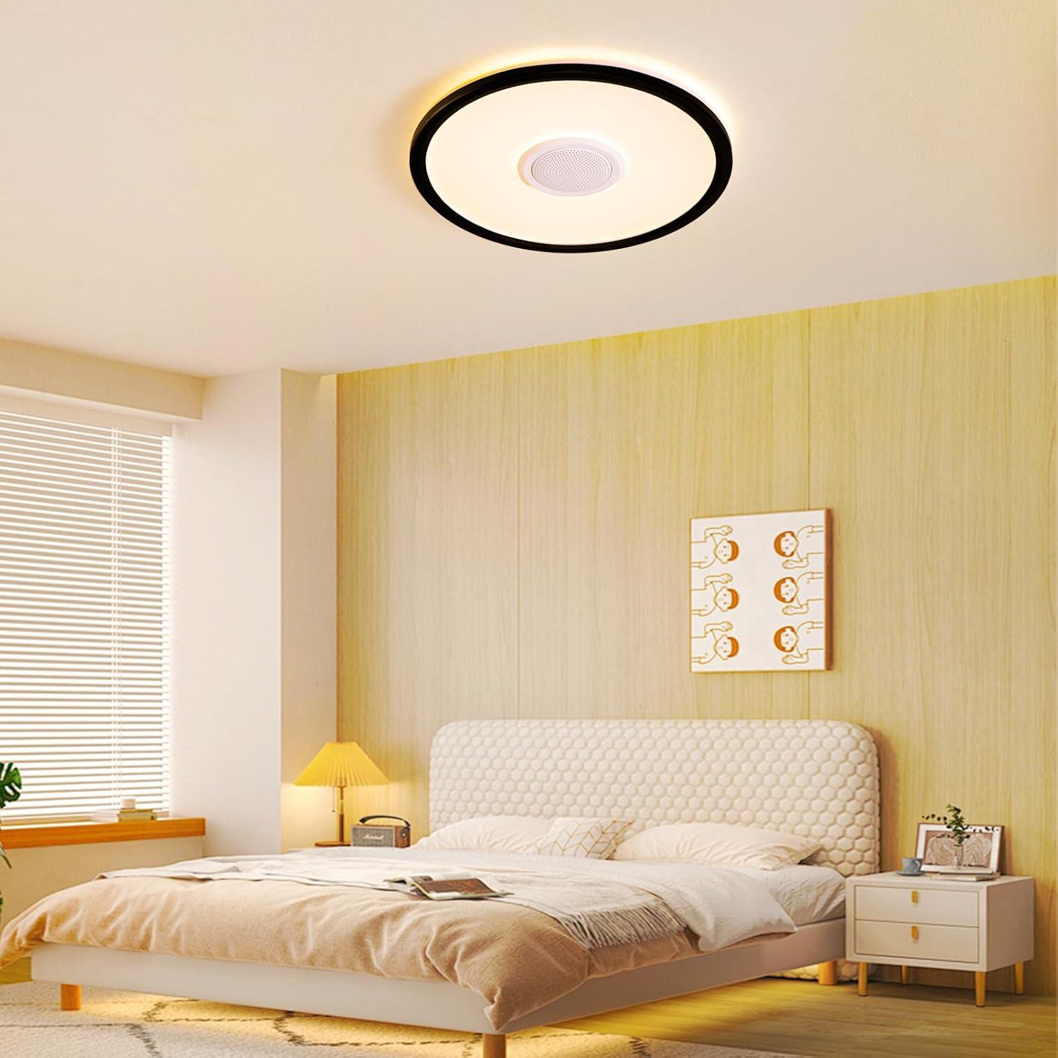 Luz de Techo LED RGB UprizeP 24W con Altavoz Bluetooth