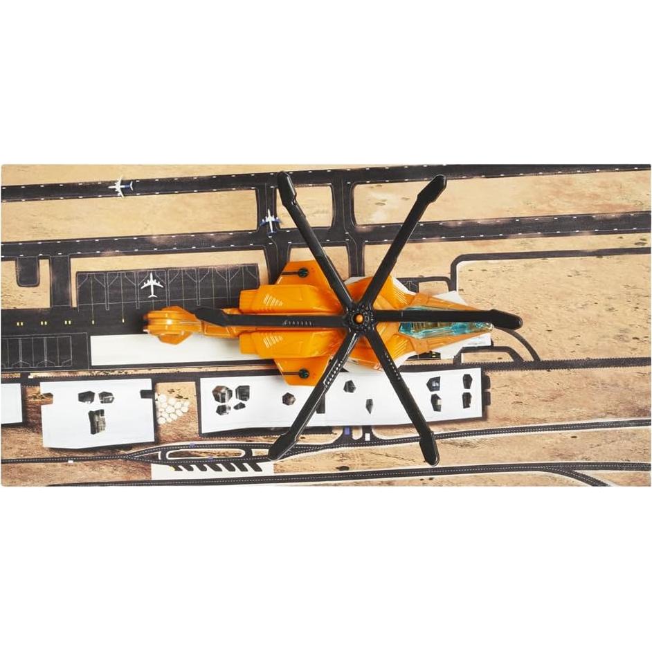 Matchbox Helicóptero Sky Busters HVM53 con Tapete de Juego