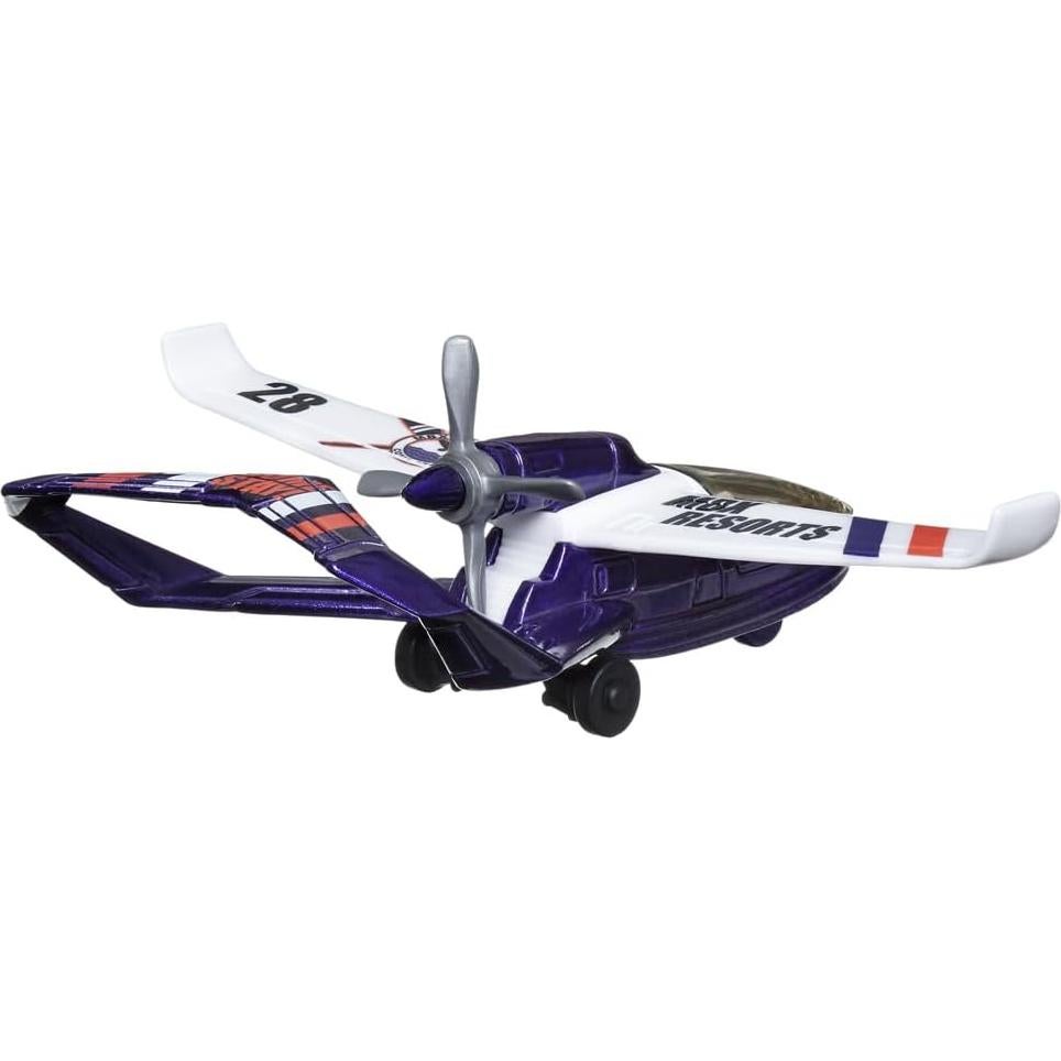 Avión Coleccionable Matchbox Sky Busters HLJ04 Morado y Blanco