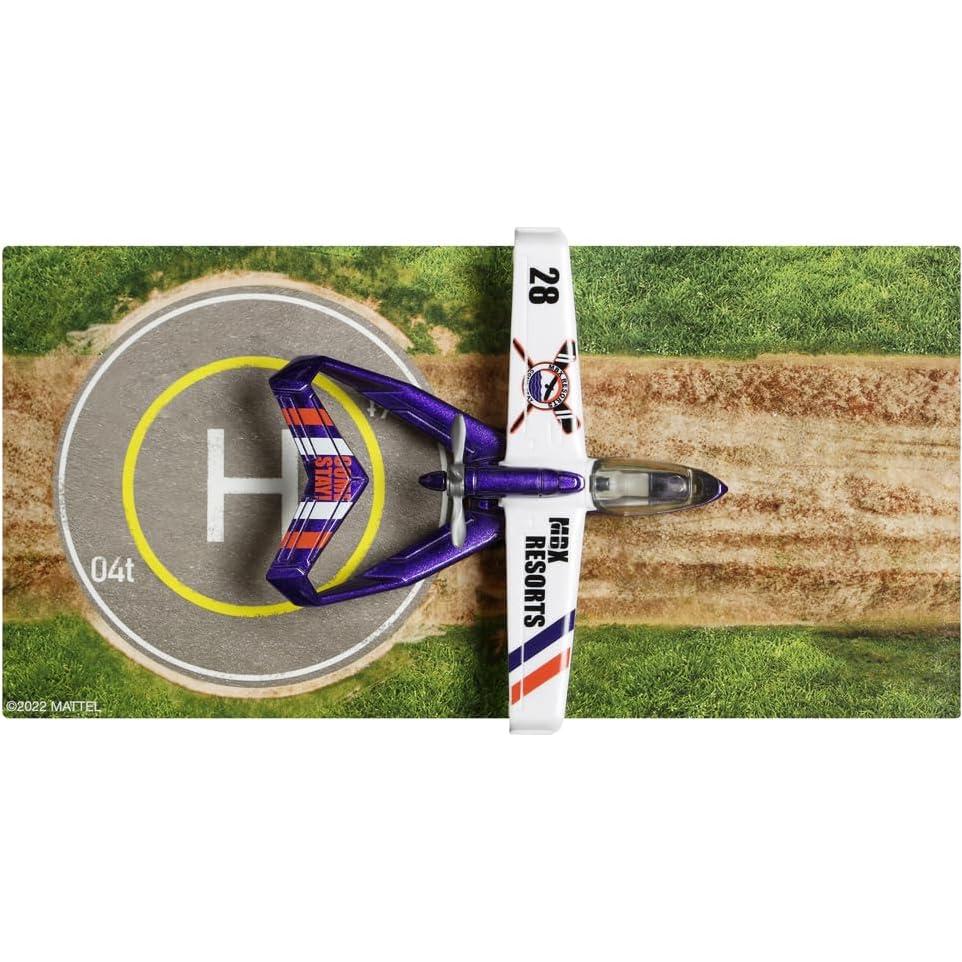 Avión Coleccionable Matchbox Sky Busters HLJ04 Morado y Blanco