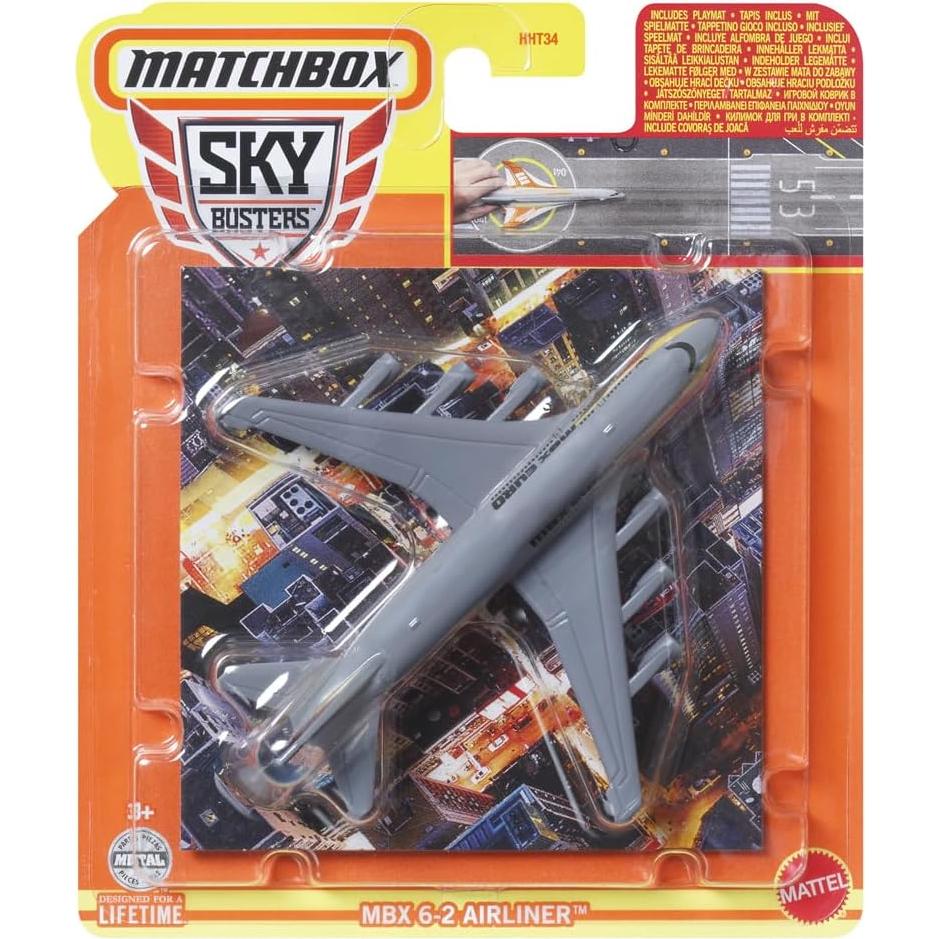 Avión de Pasajeros Matchbox Sky Busters HVM39 con Tapete