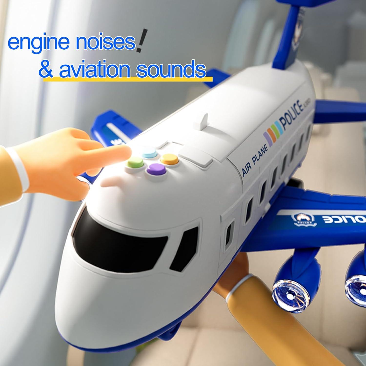 Pista de Carreras de Juguete BoomCaCa con Avión y 6 Autos