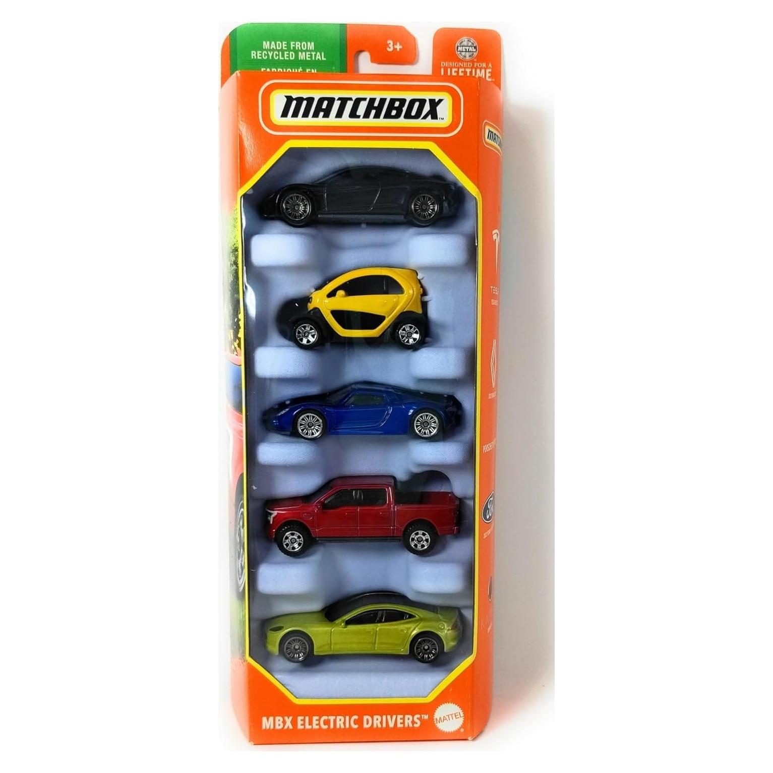 Matchbox 5-Pack Vehículos Eléctricos HVT60 Mattel 1:64