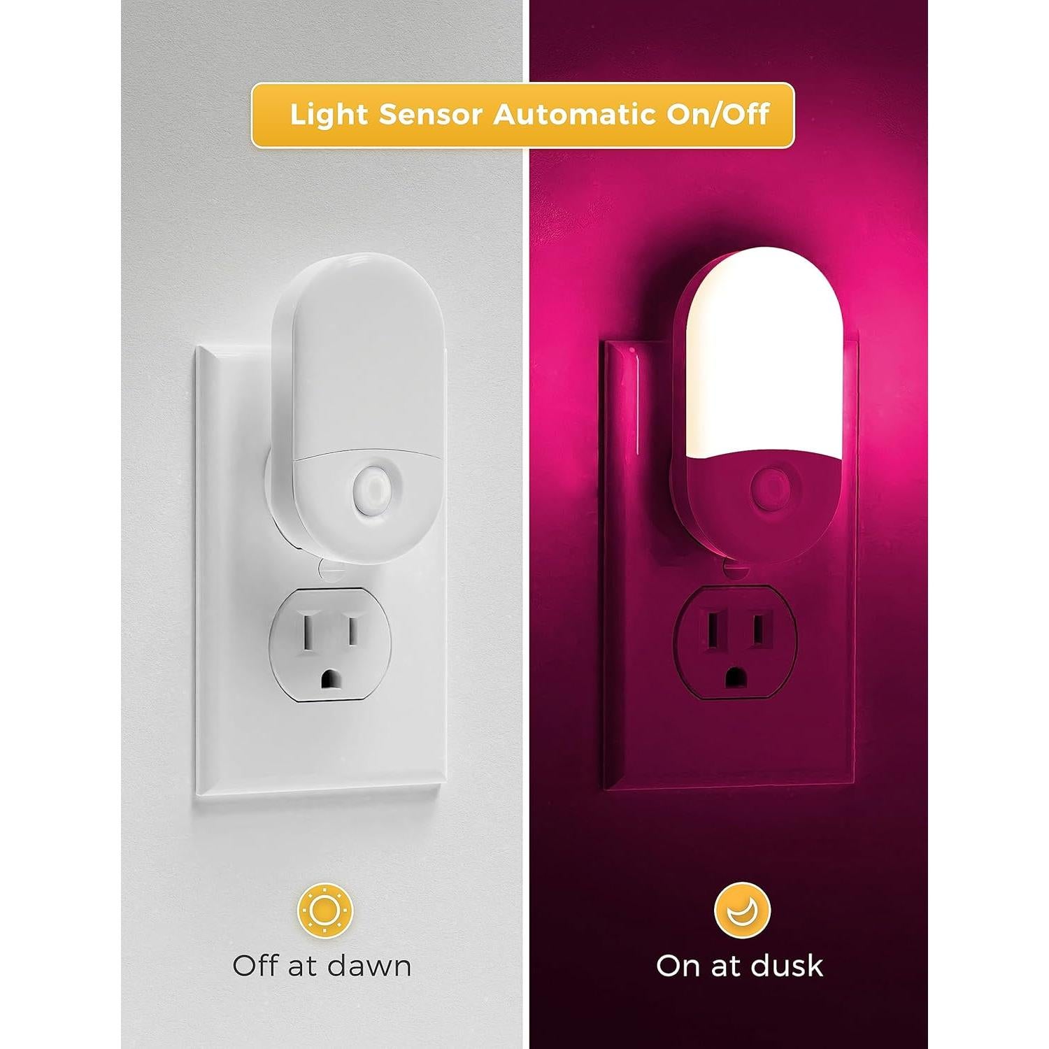 Luz Nocturna LOHAS RGB 2 Piezas con Sensor de Luz