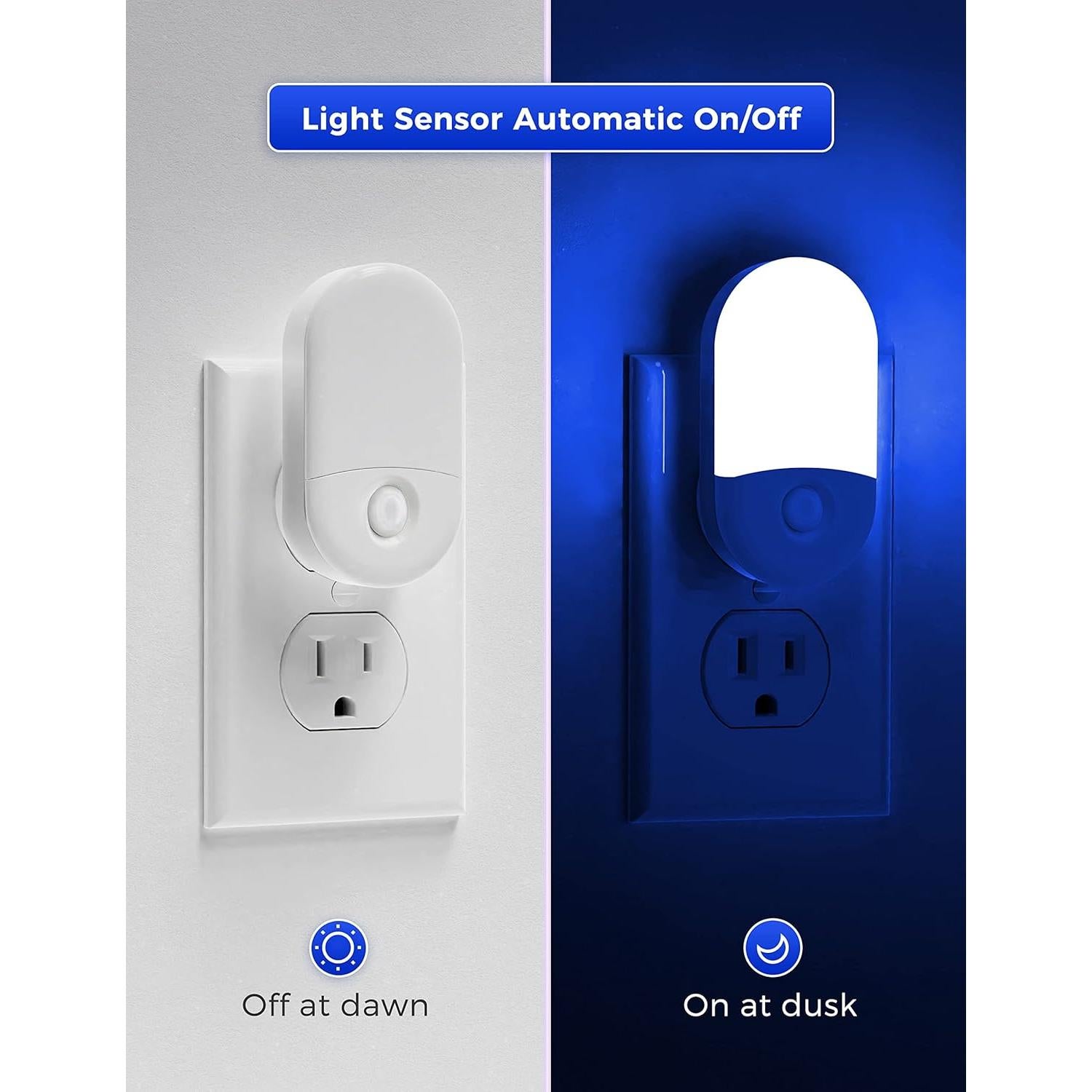 Luz Nocturna LED LOHAS Azul 0.6W Brillo Ajustable 30/60LM