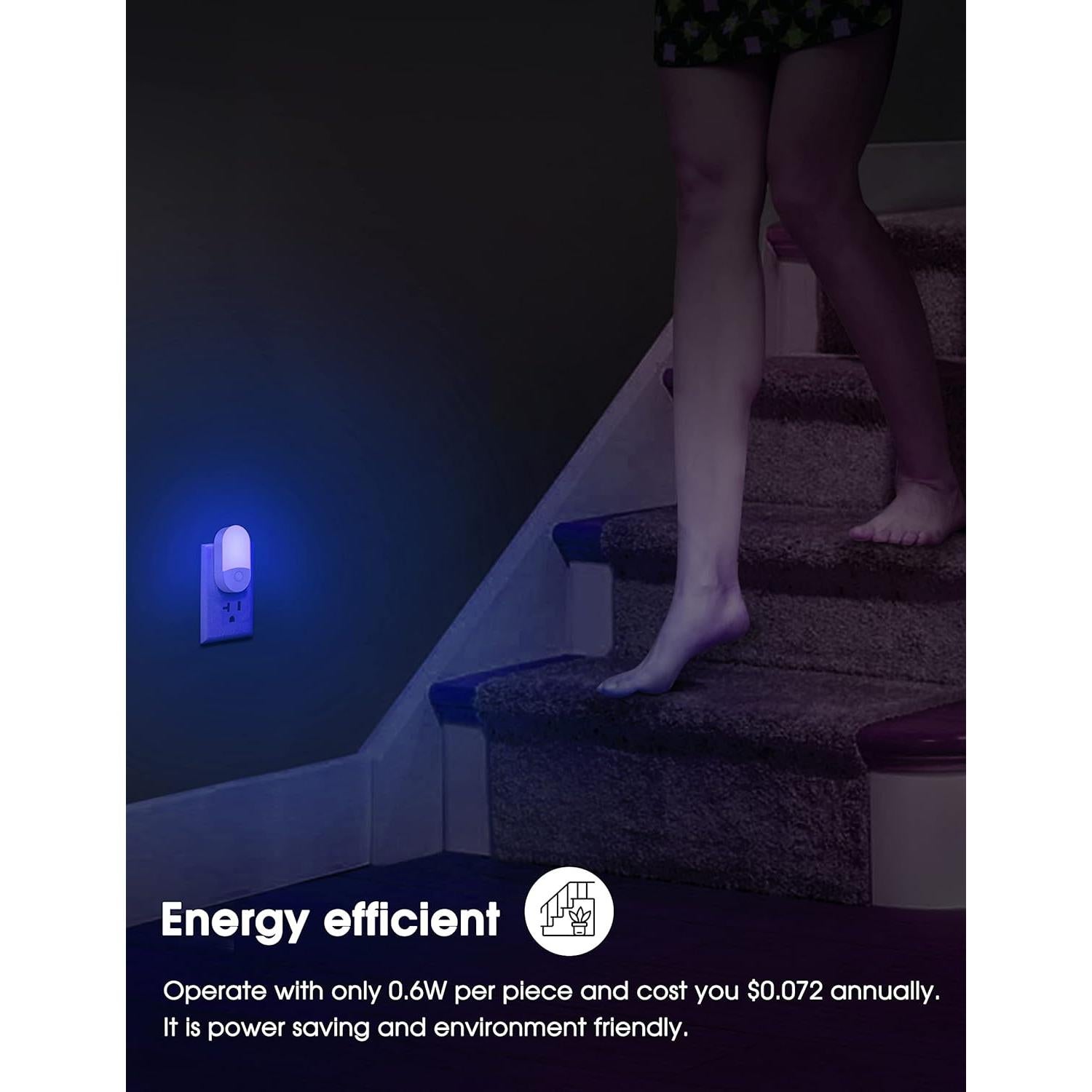 Luz Nocturna LED LOHAS Azul 0.6W Brillo Ajustable 30/60LM