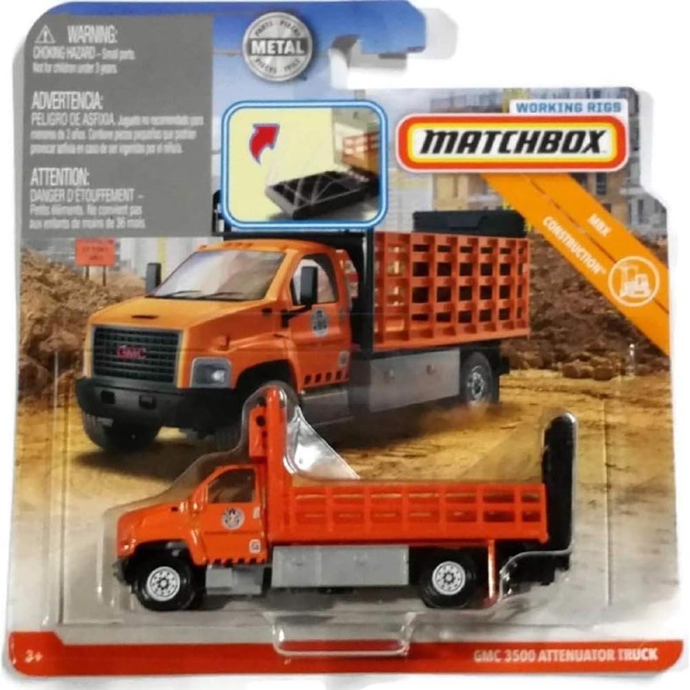 Camión Atenuador GMC 3500 Matchbox Working Rigs