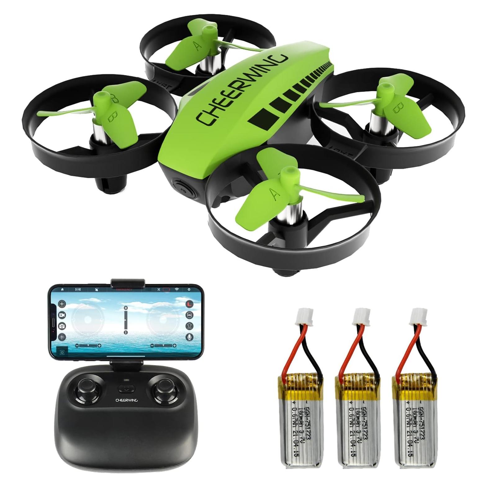 Drone Mini Cheerwing CW10 con Cámara WiFi y Control por Voz