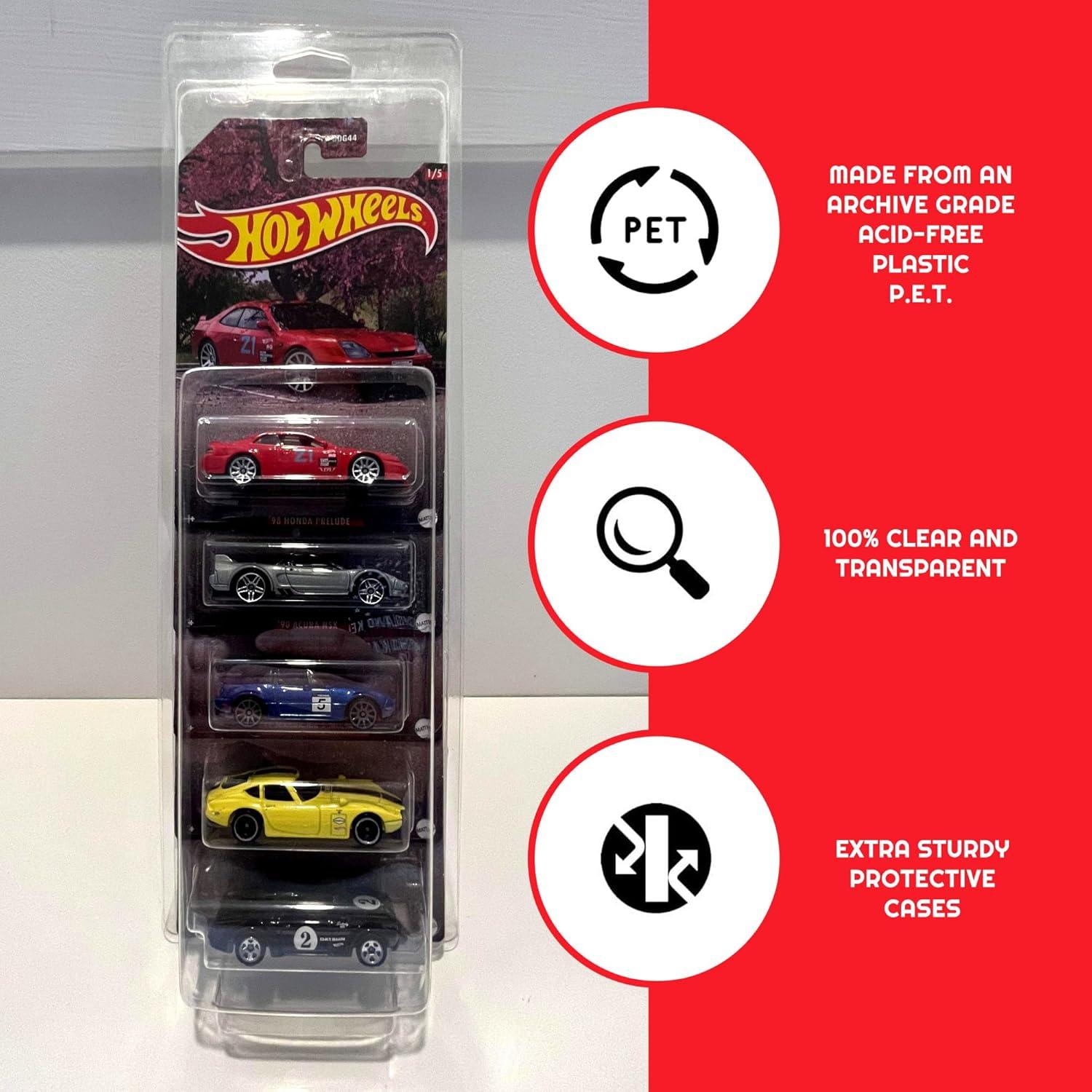 Blisters Protectores para Coches Diecast EVORETRO - Paquete de 5