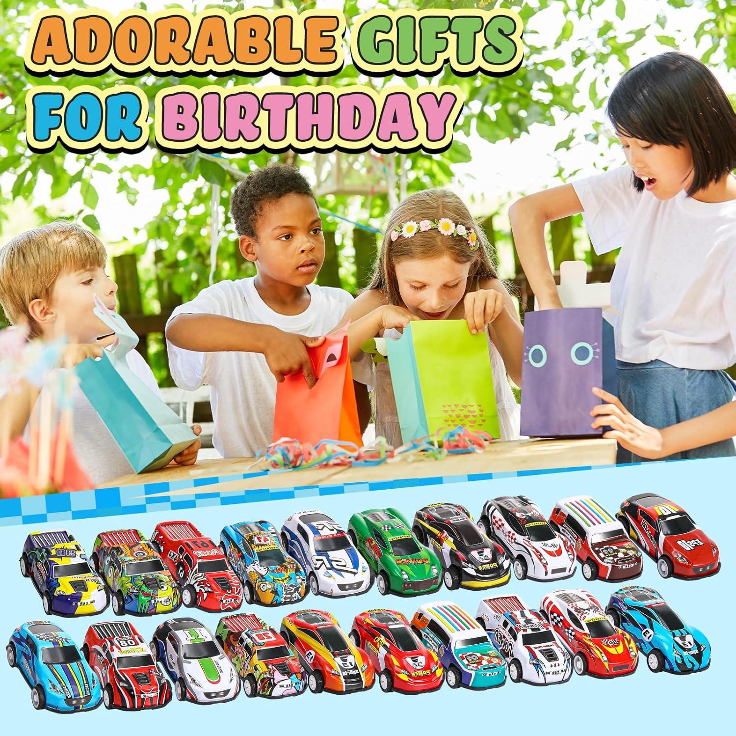 Coches de Juguete Vinsot 60 Piezas Retroceso Coloridos