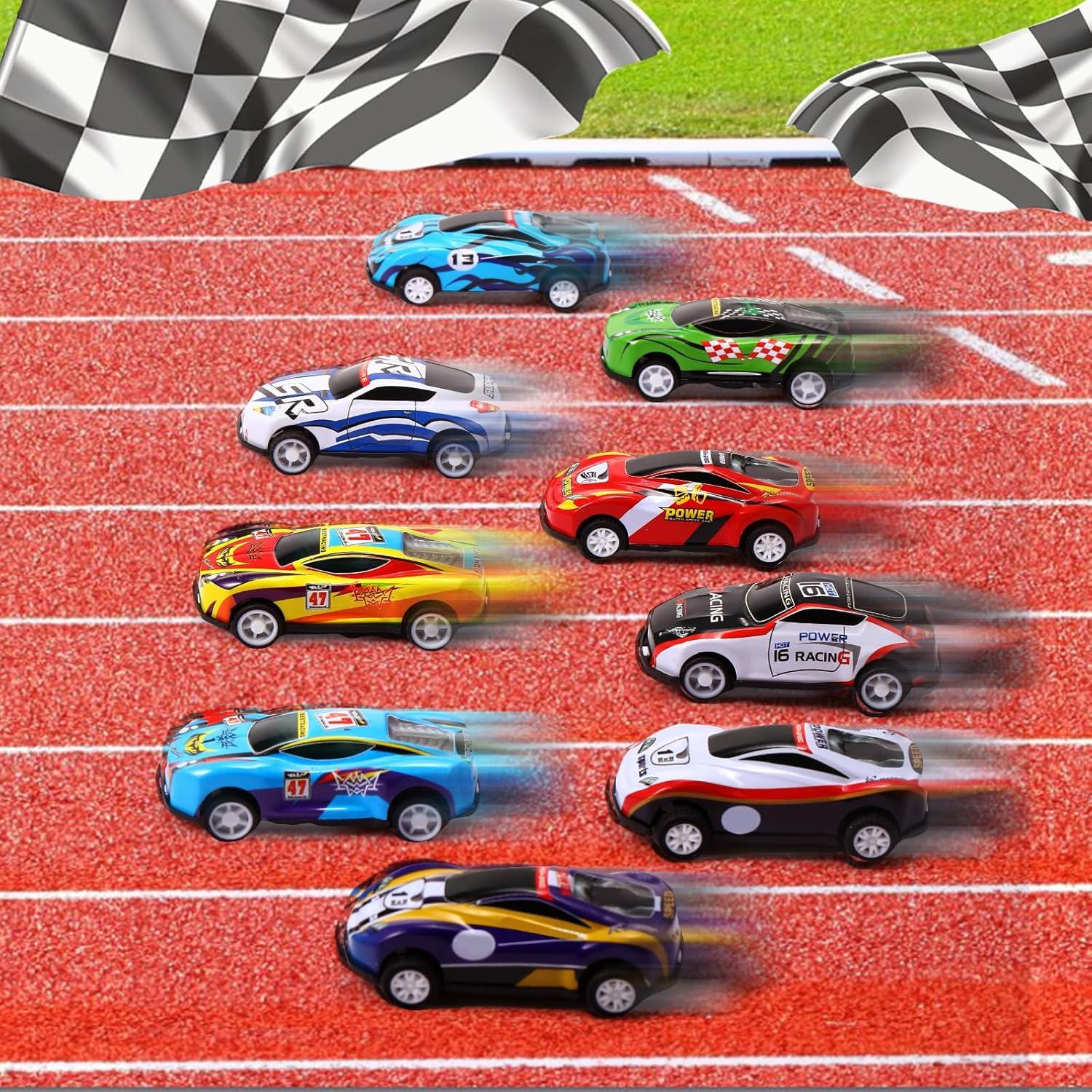 Coches de Juguete Vinsot 60 Piezas Retroceso Coloridos