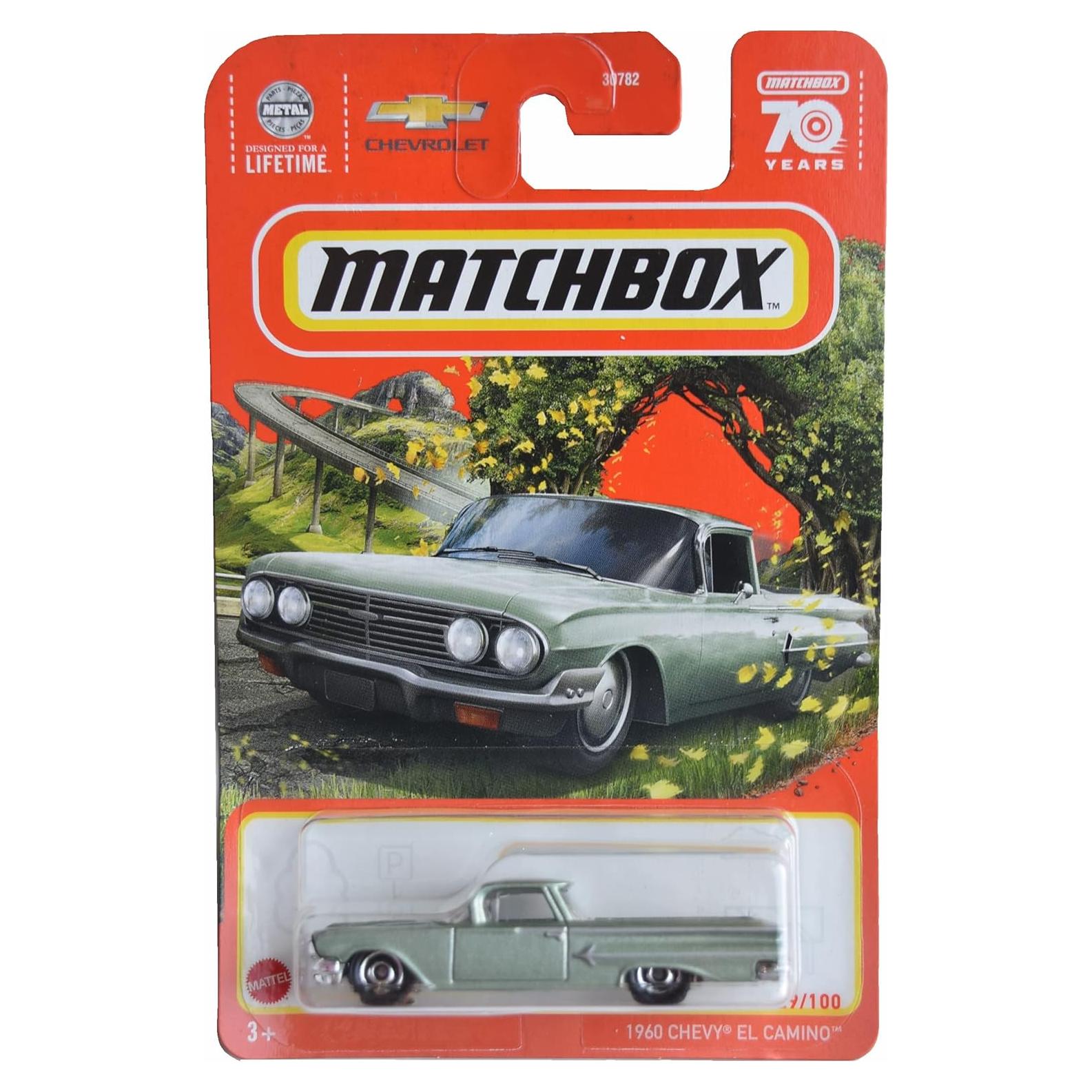 Matchbox 1960 Chevy El Camino Juguete Metal Verde 29/100
