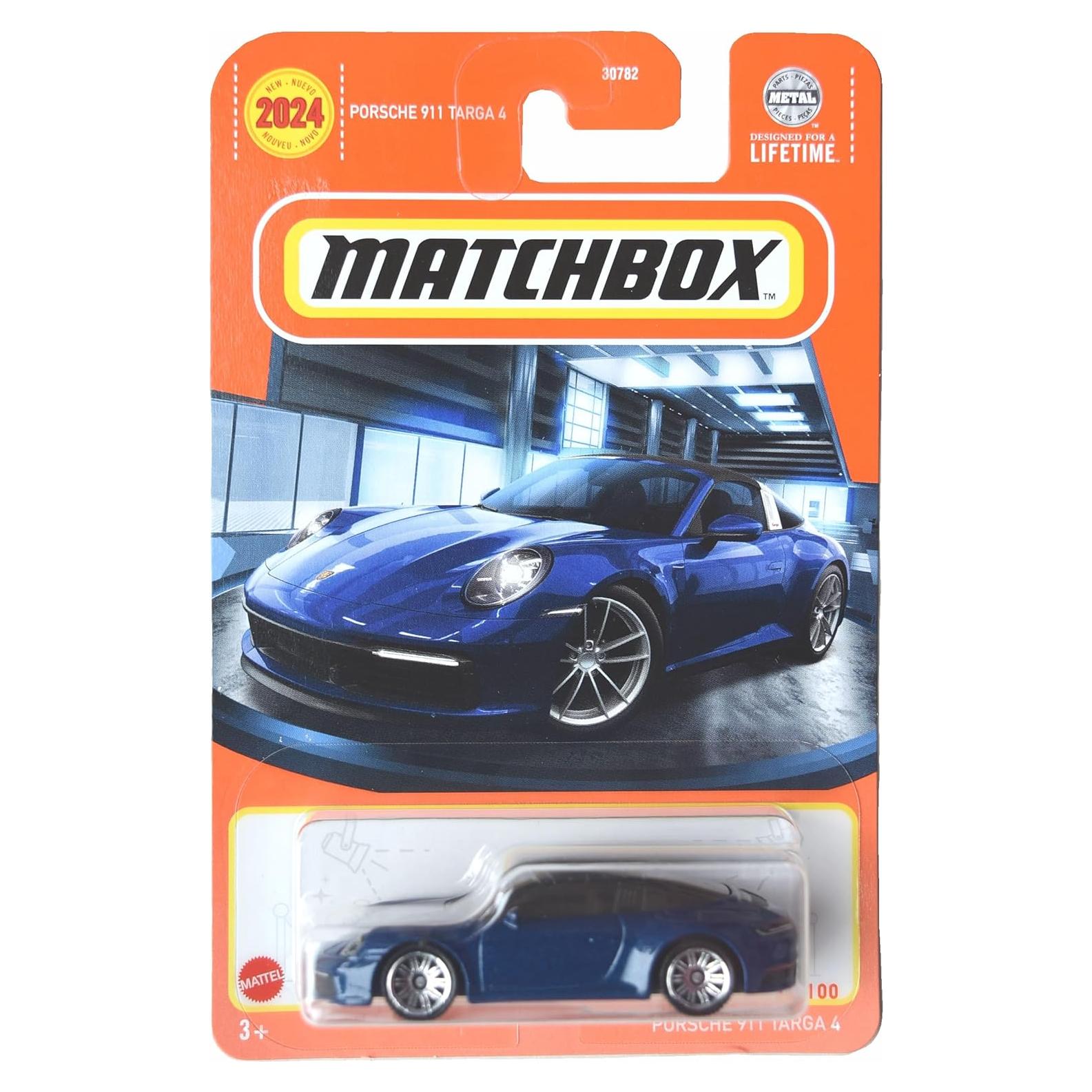 Matchbox Porsche 911 Targa 4 Azul 2023 - Coche de Juguete