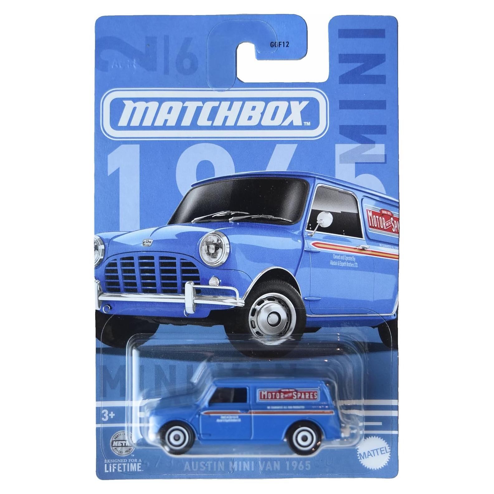 Matchbox Austin Mini Van 1965 Azul Juguete Metal 40g