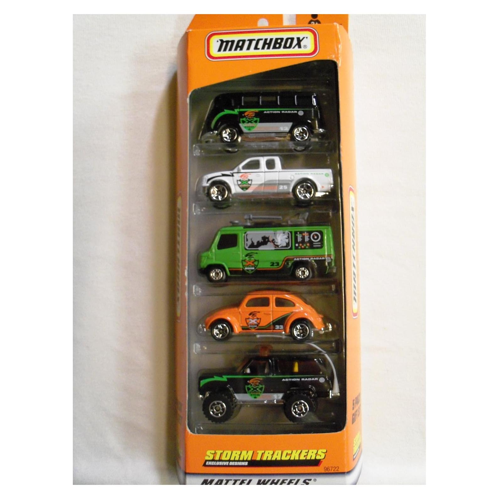 Juego de regalo Matchbox 1999 Storm Trackers 5 Pack
