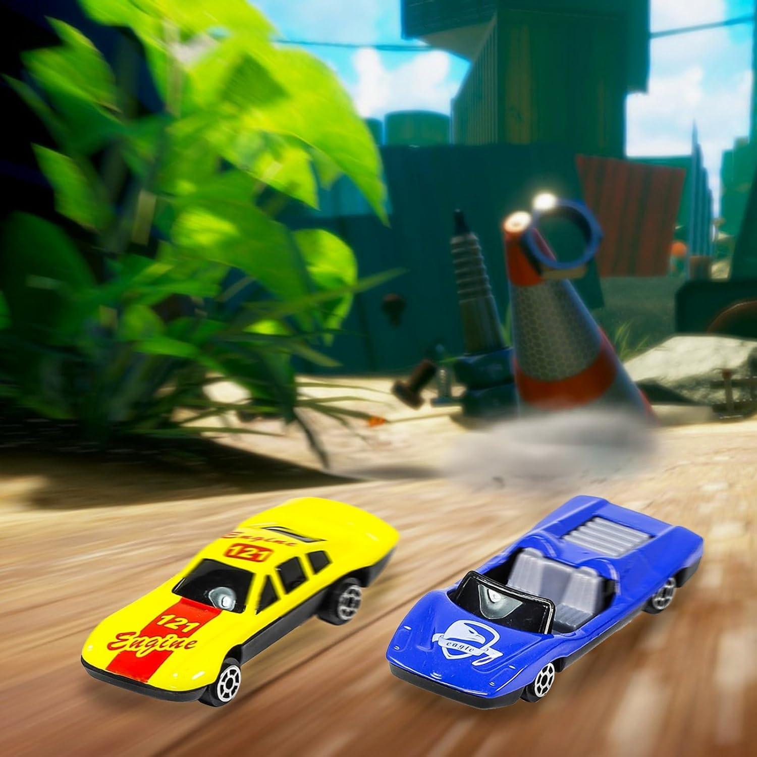 Juego de coches de carreras KidPlay 50 piezas Diecast