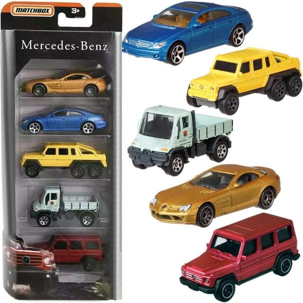 Vehículo Die-Cast Matchbox 5 Pack Mercedes-Benz - 5 Estilos