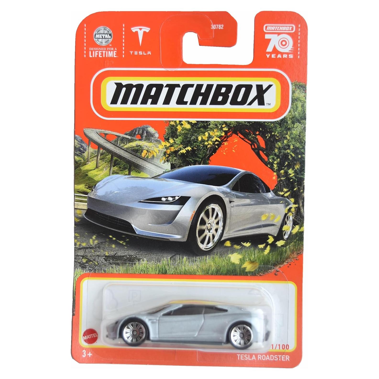 Matchbox Tesla Roadster Vehículo de Juguete Metal 40.8g