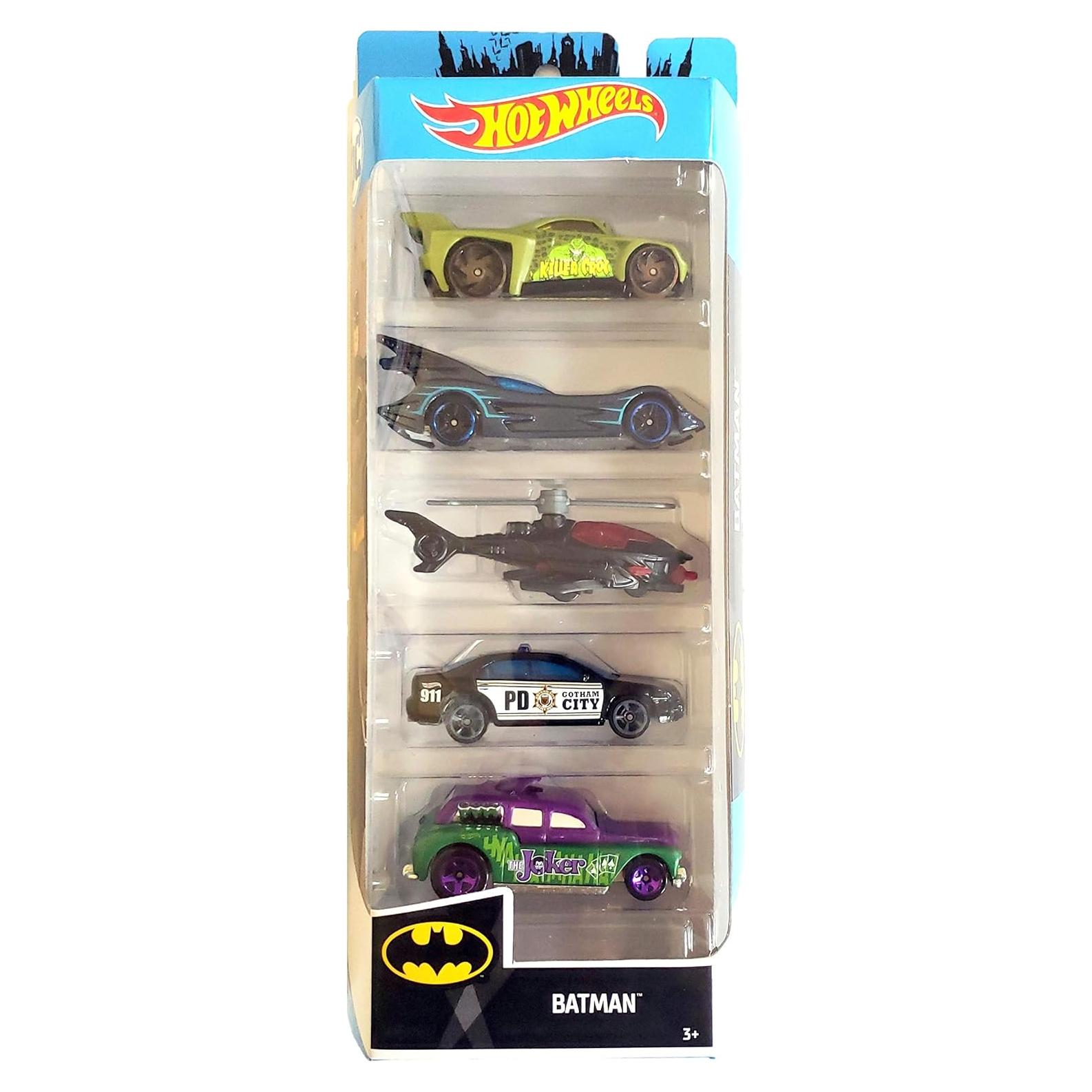 Hot Wheels 2019 Batman 5-Pack Escala 1:64 - Mattel