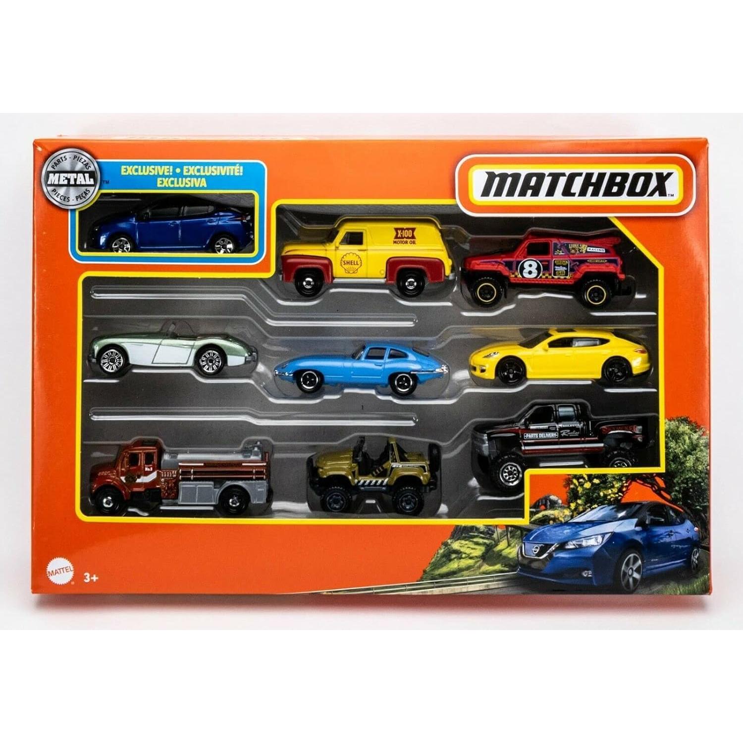 Set de 9 Coches de Metal Matchbox X7111 para Niños