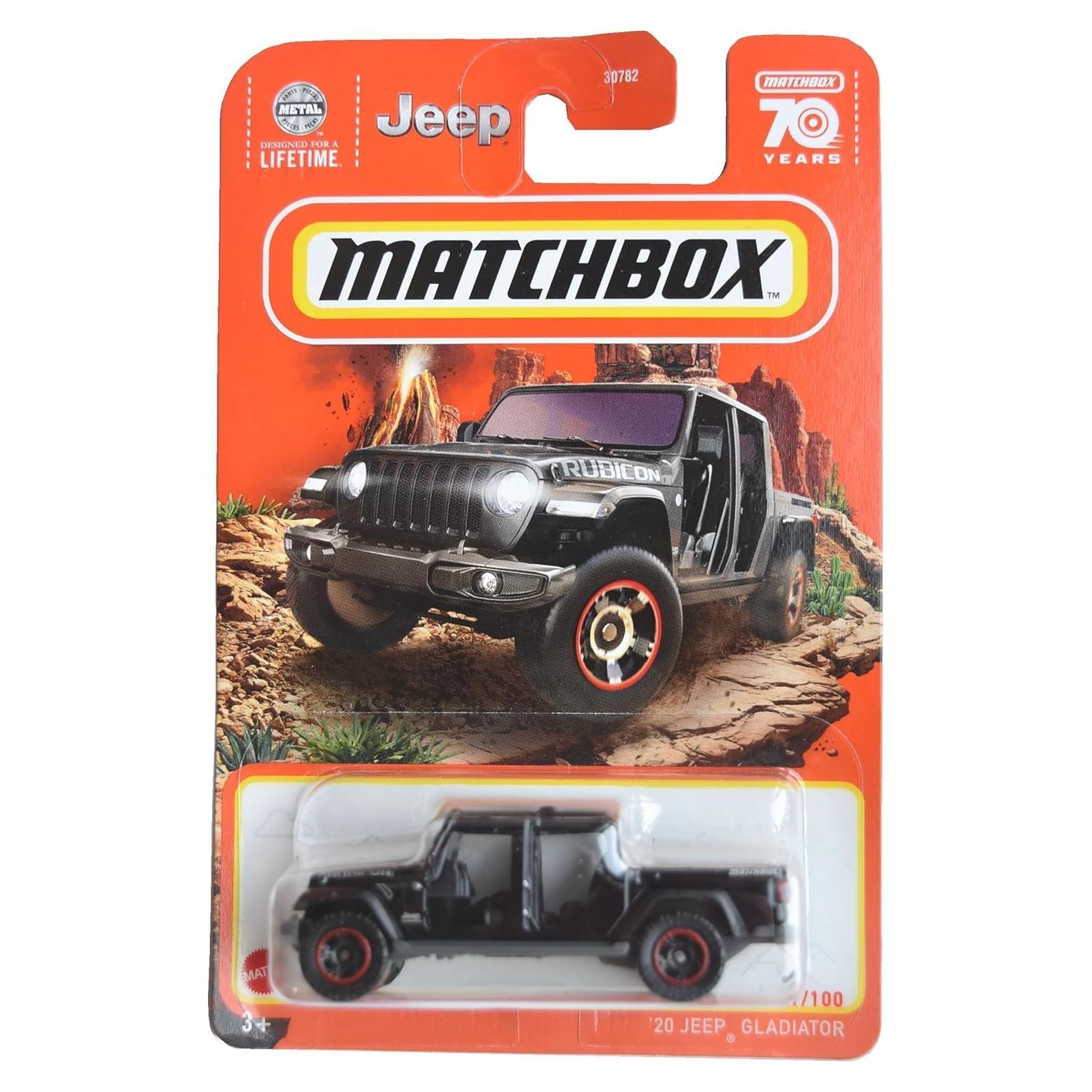 Matchbox Jeep Gladiator Todo Terreno Metal 7.5cm
