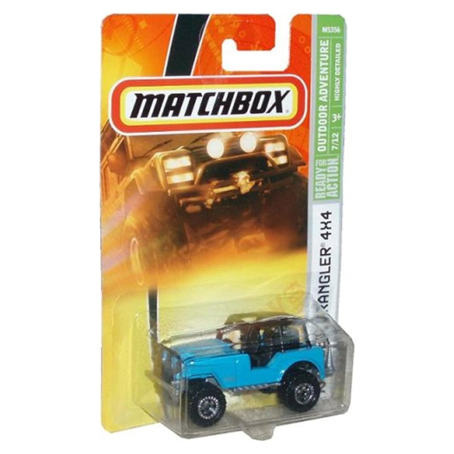 Coche de Metal Fundido Mattel Jeep Wrangler 1:64 Azul