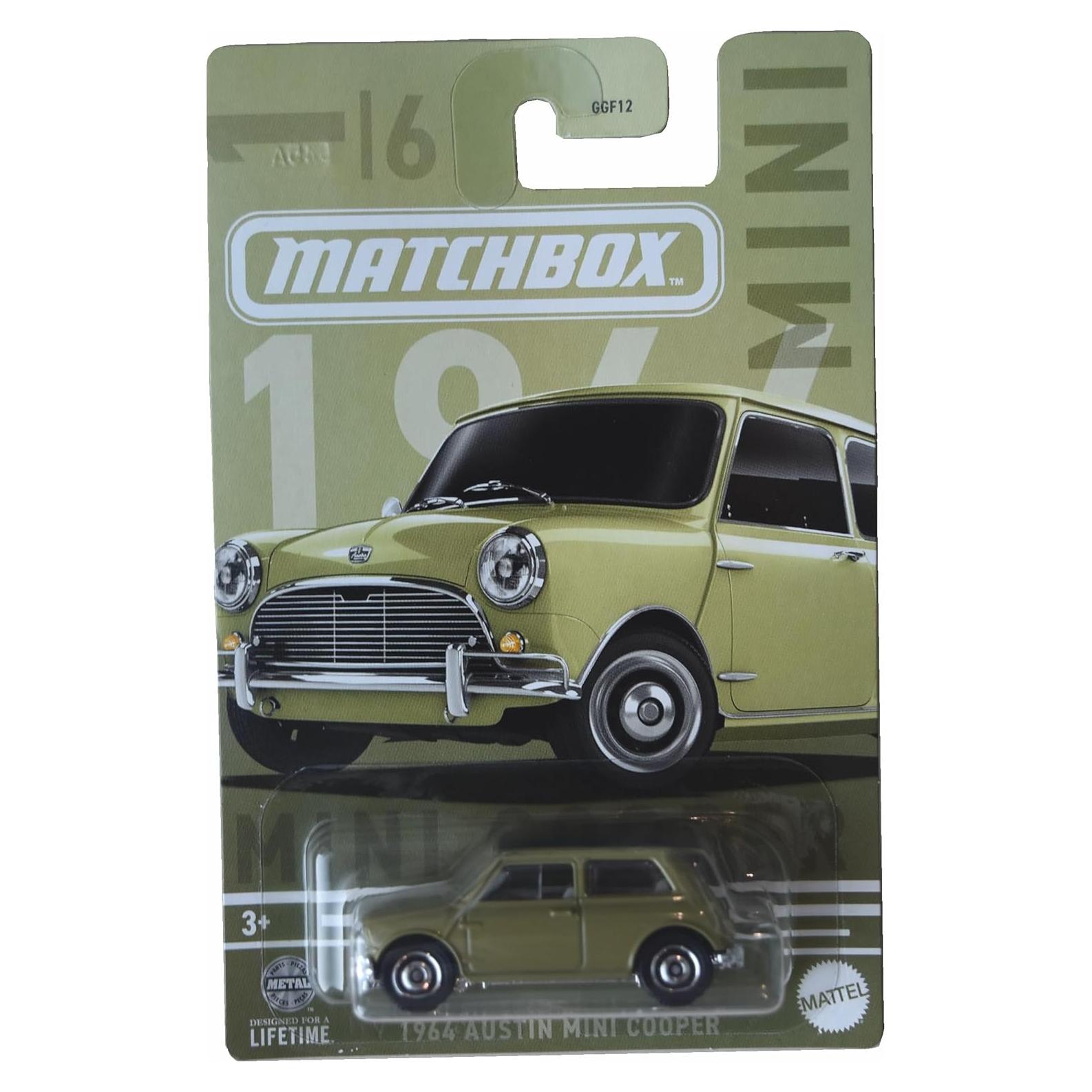 Matchbox 1964 Austin Mini Cooper Verde 1:6 Metal