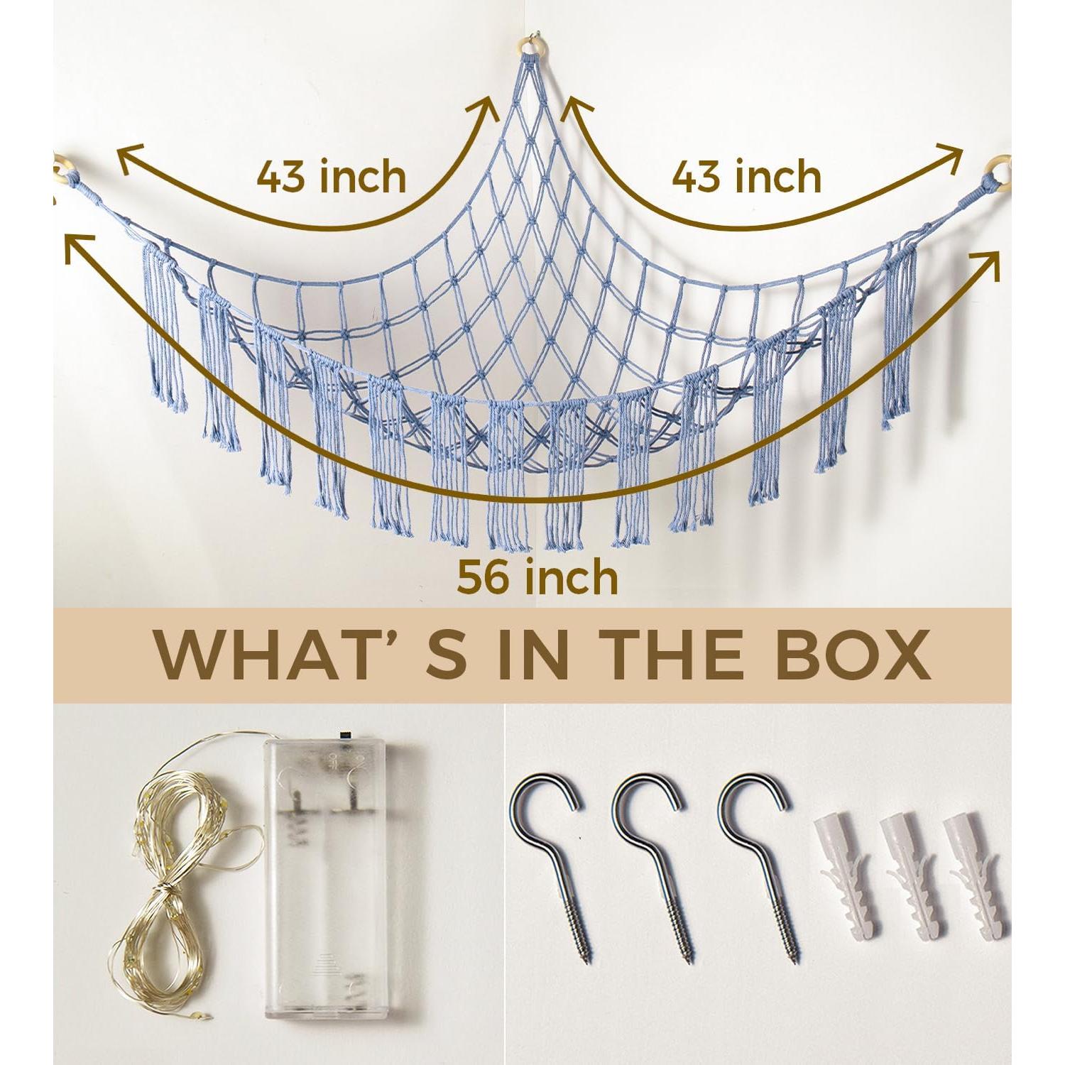 Hamaca de Peluches RelaxScene Grande con Luz LED Azul