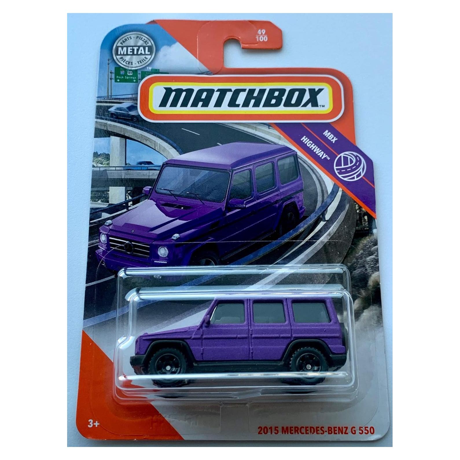 Auto a Escala Matchbox 2015 Mercedes-Benz G 550 Púrpura