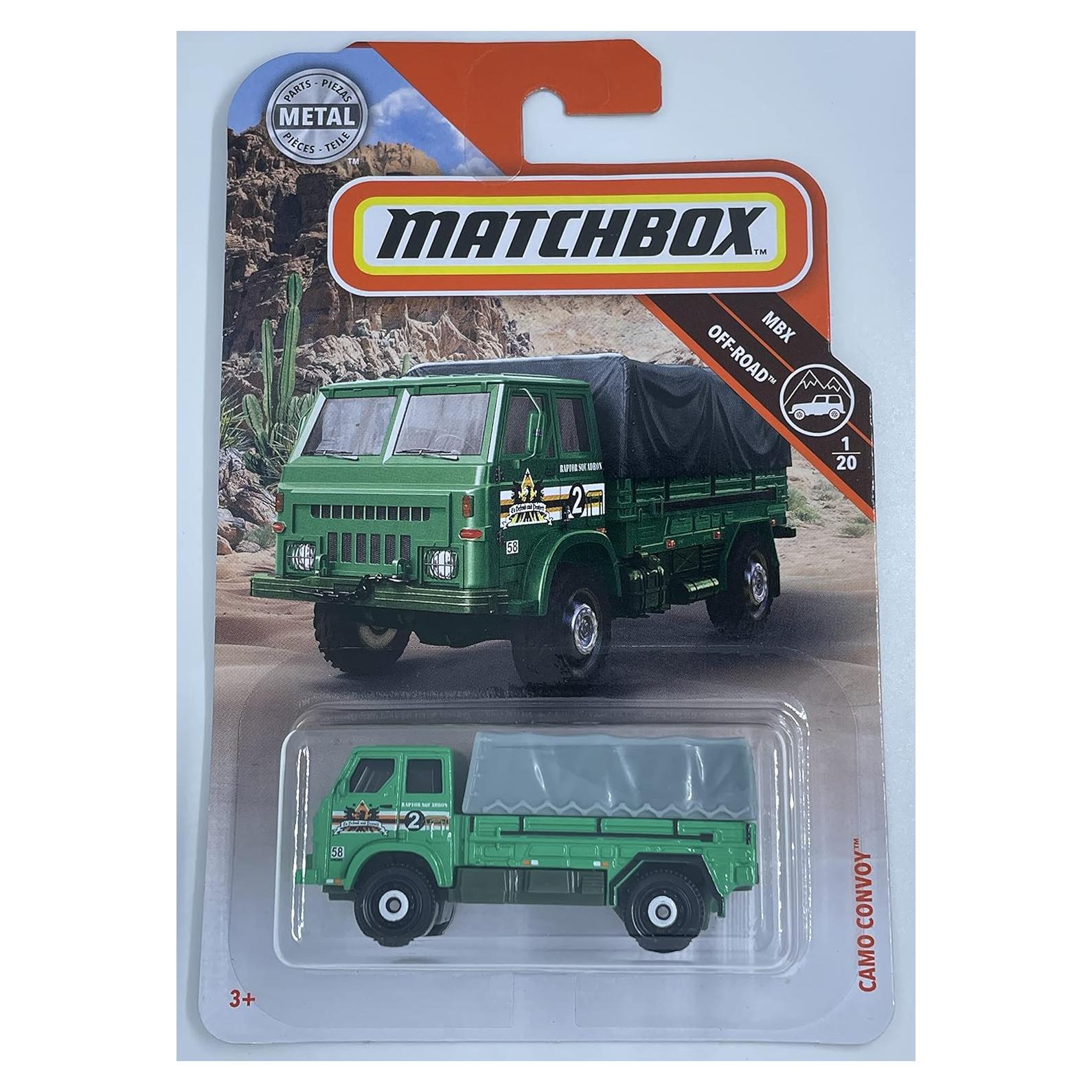 Camión de Juguete Matchbox Convoy de Camuflaje 1:20 Verde