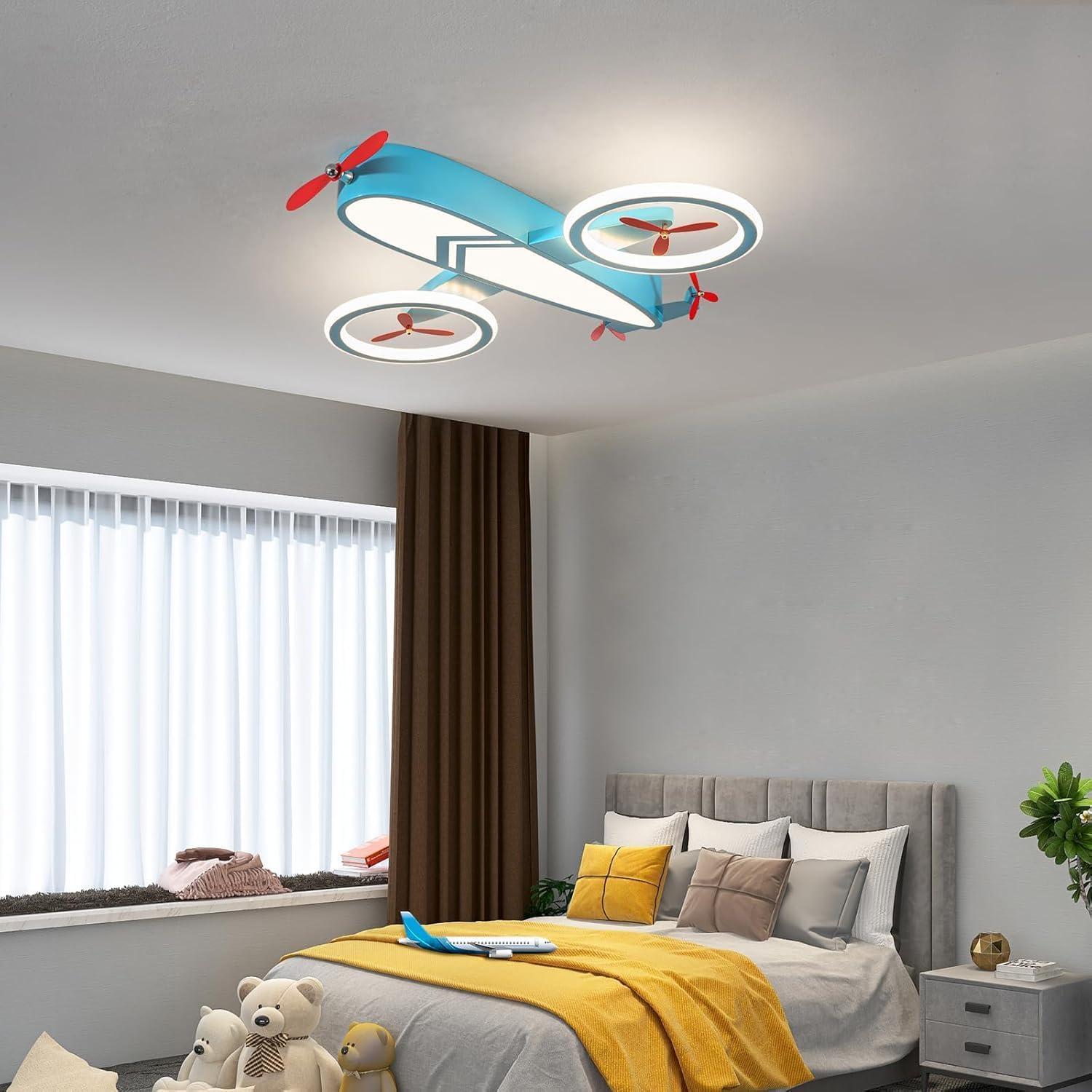 Luz de Techo LED YUDINGKEJI Aviación Azul 68W Control Remoto