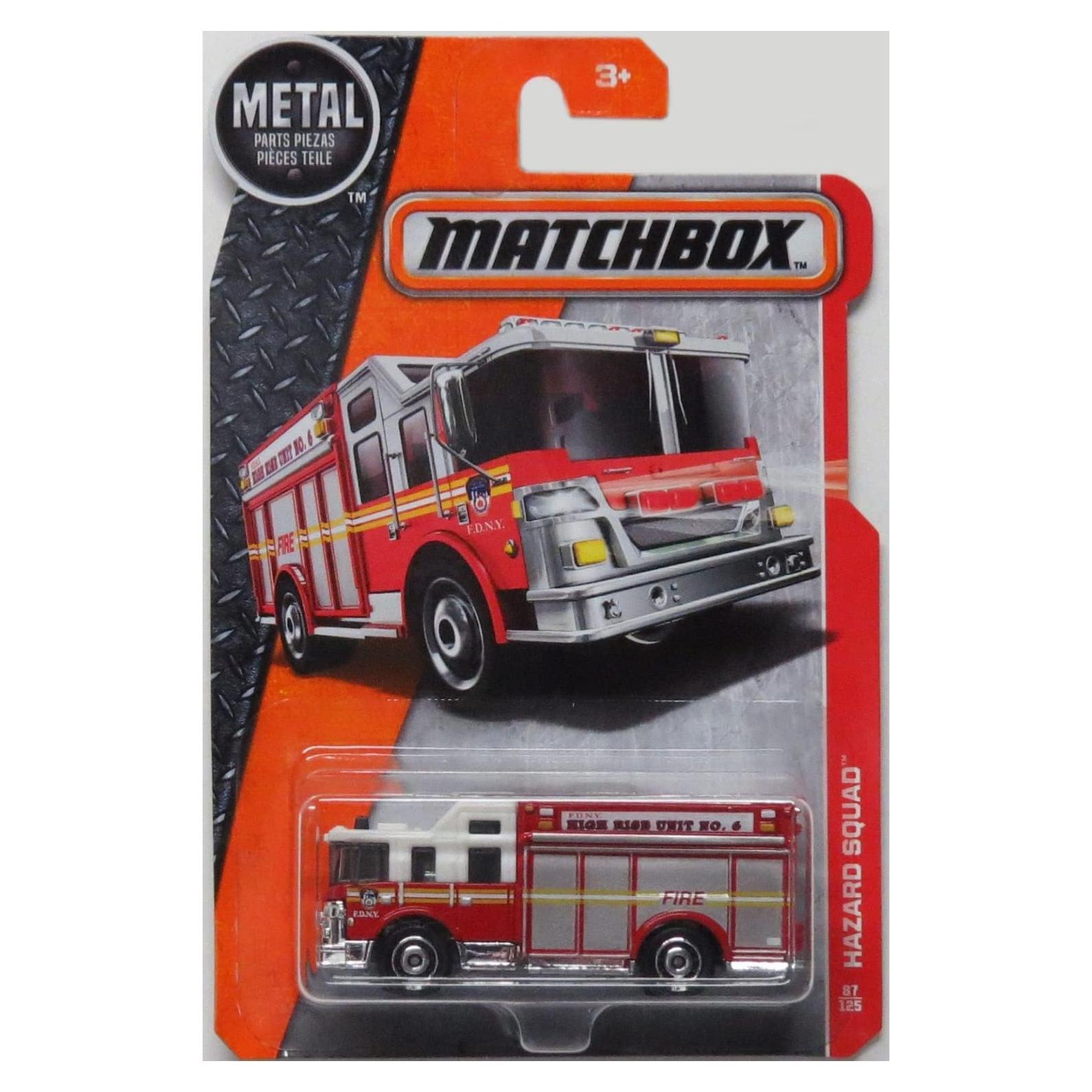 Camión de Bomberos Rojo FDNY Matchbox 2016 16.5x10.7 cm
