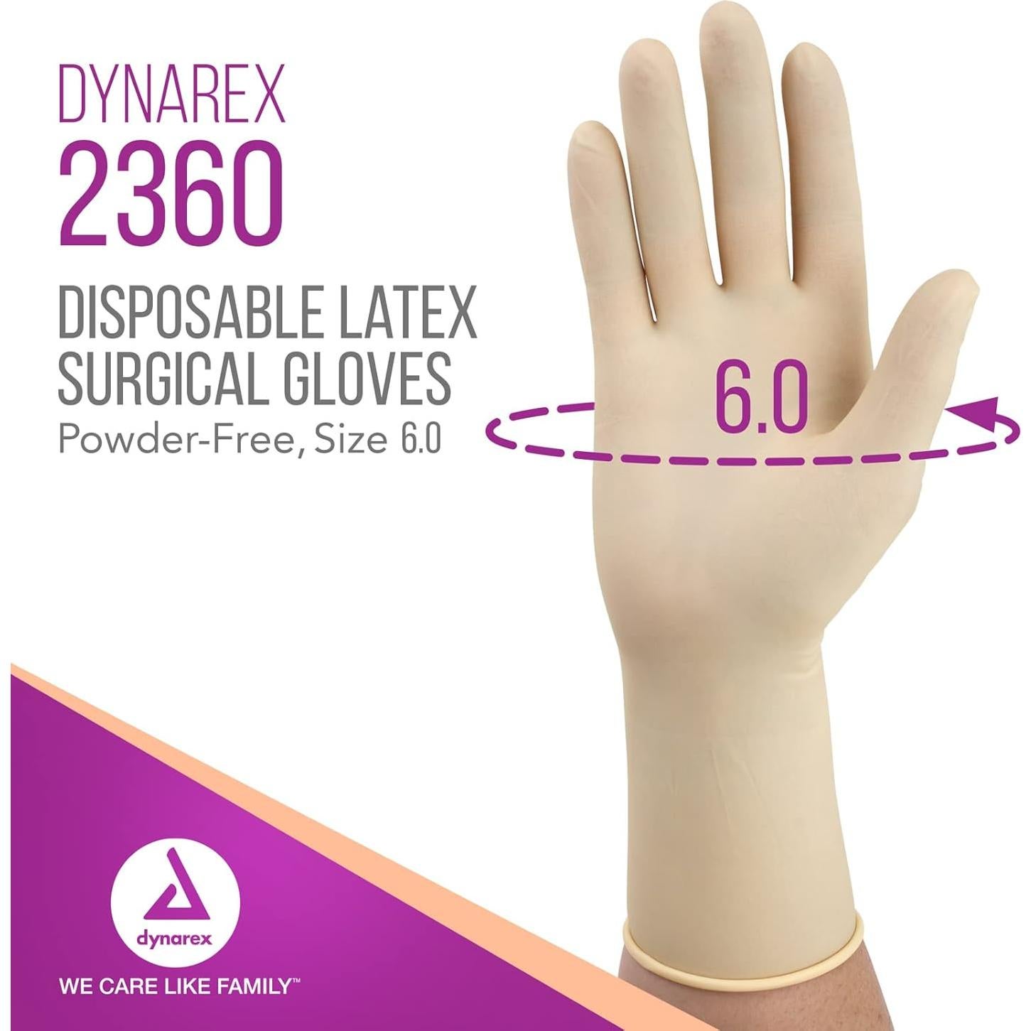 Guantes Quirúrgicos Estériles Dynarex Láttex 50 Pares T6