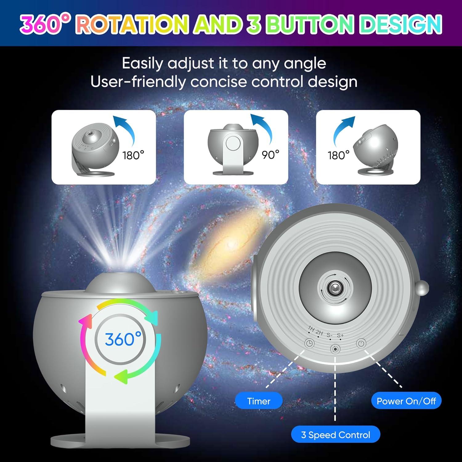 Proyector Galáctico FlyLily 13 en 1 HD con Temporizador