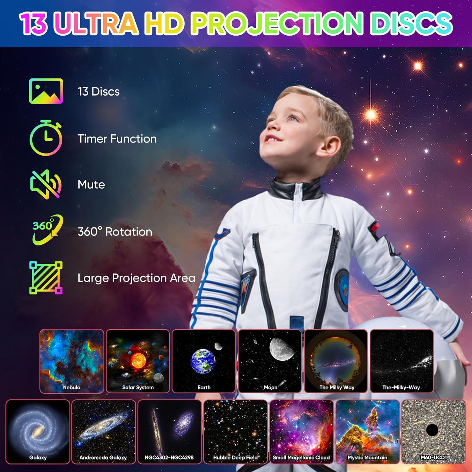 Proyector Planetario FlyLily BL-DQY02 12 en 1 Estrellas