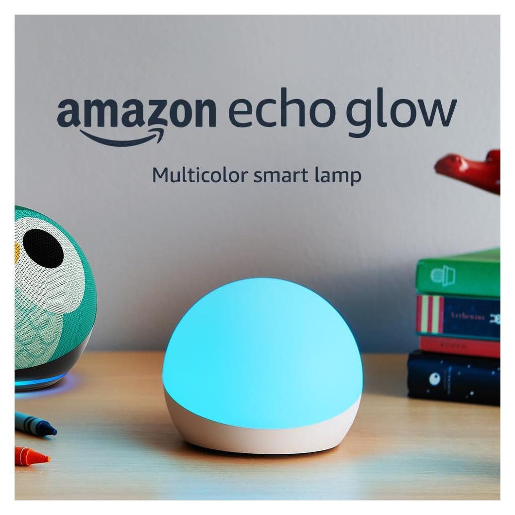Echo Glow - Multicolor smart lamp, Works with Alexa