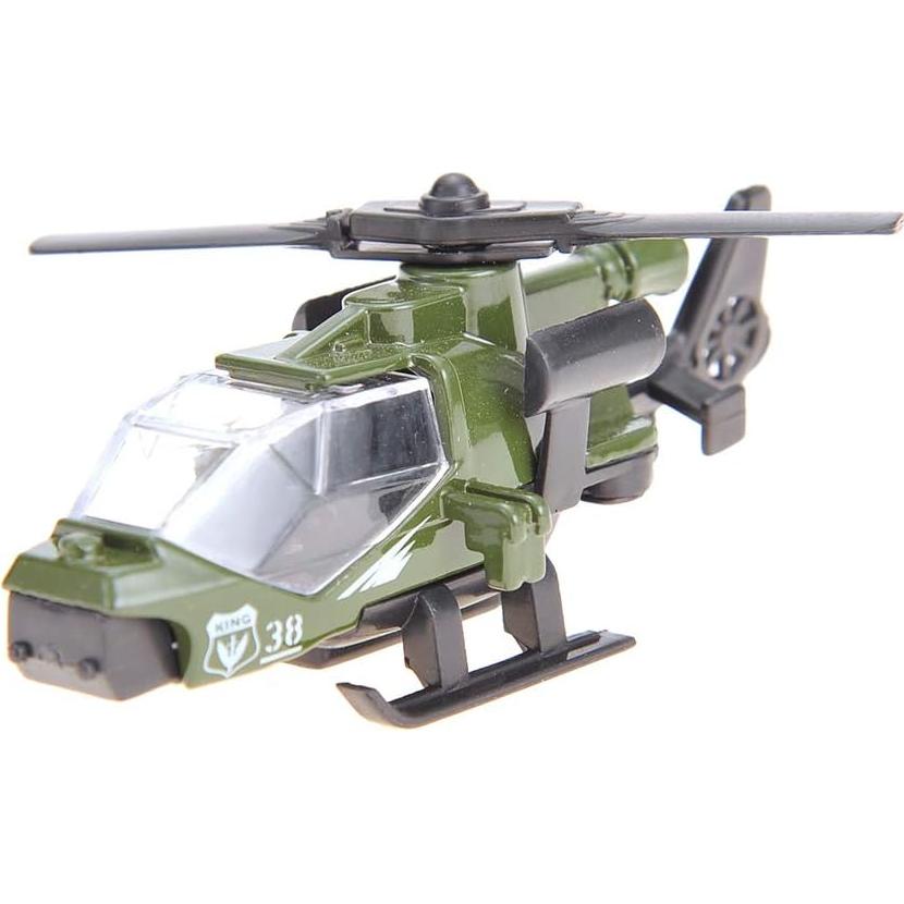 Conjunto de 6 Vehículos Militares Diecast PowerTRC - Tanque, Camión, Helicópteros