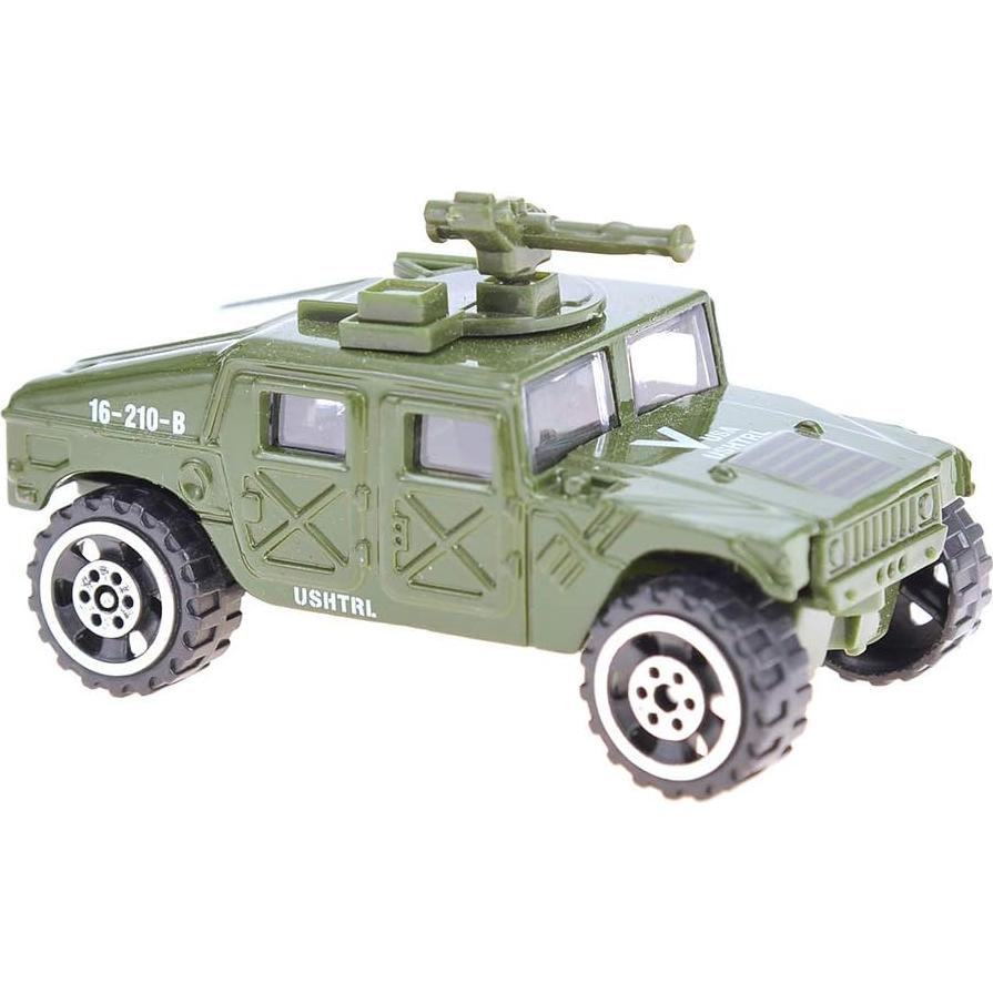 Conjunto de 6 Vehículos Militares Diecast PowerTRC - Tanque, Camión, Helicópteros