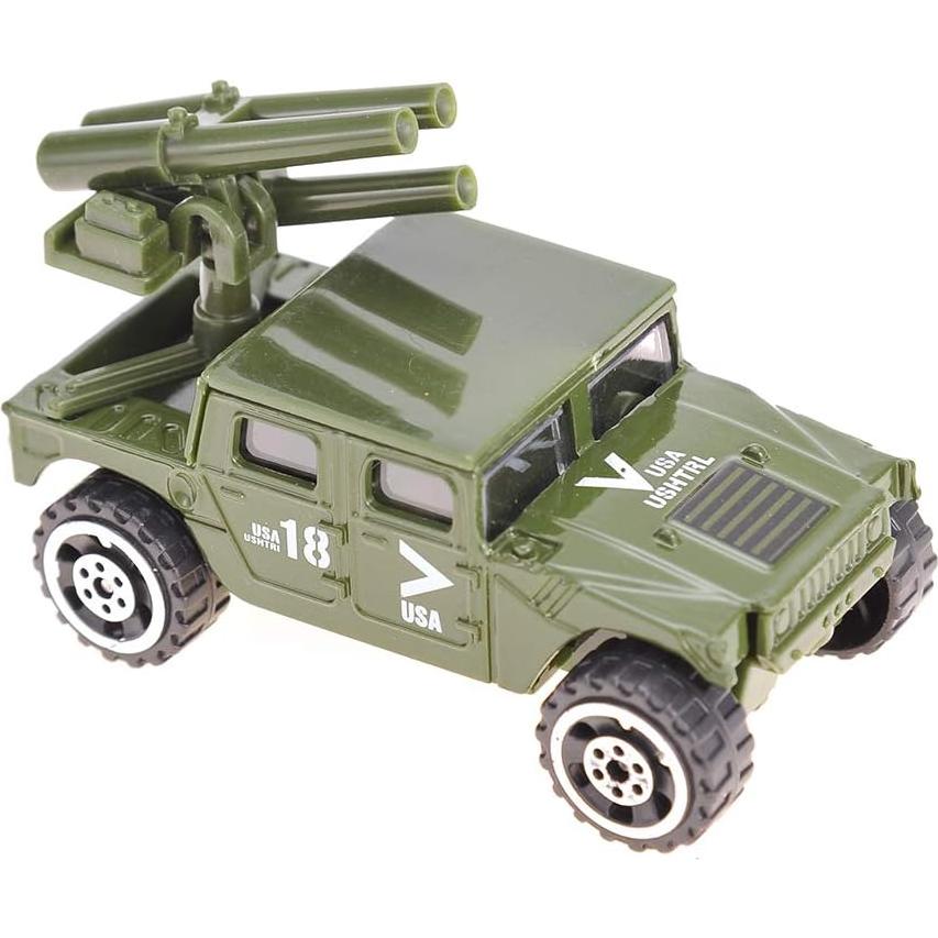 Conjunto de 6 Vehículos Militares Diecast PowerTRC - Tanque, Camión, Helicópteros