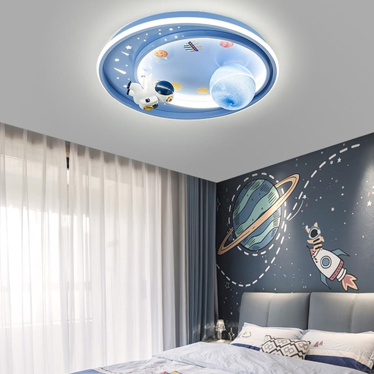 Luz de Techo LED Regulable Dayaerya Astronauta 62W Azul