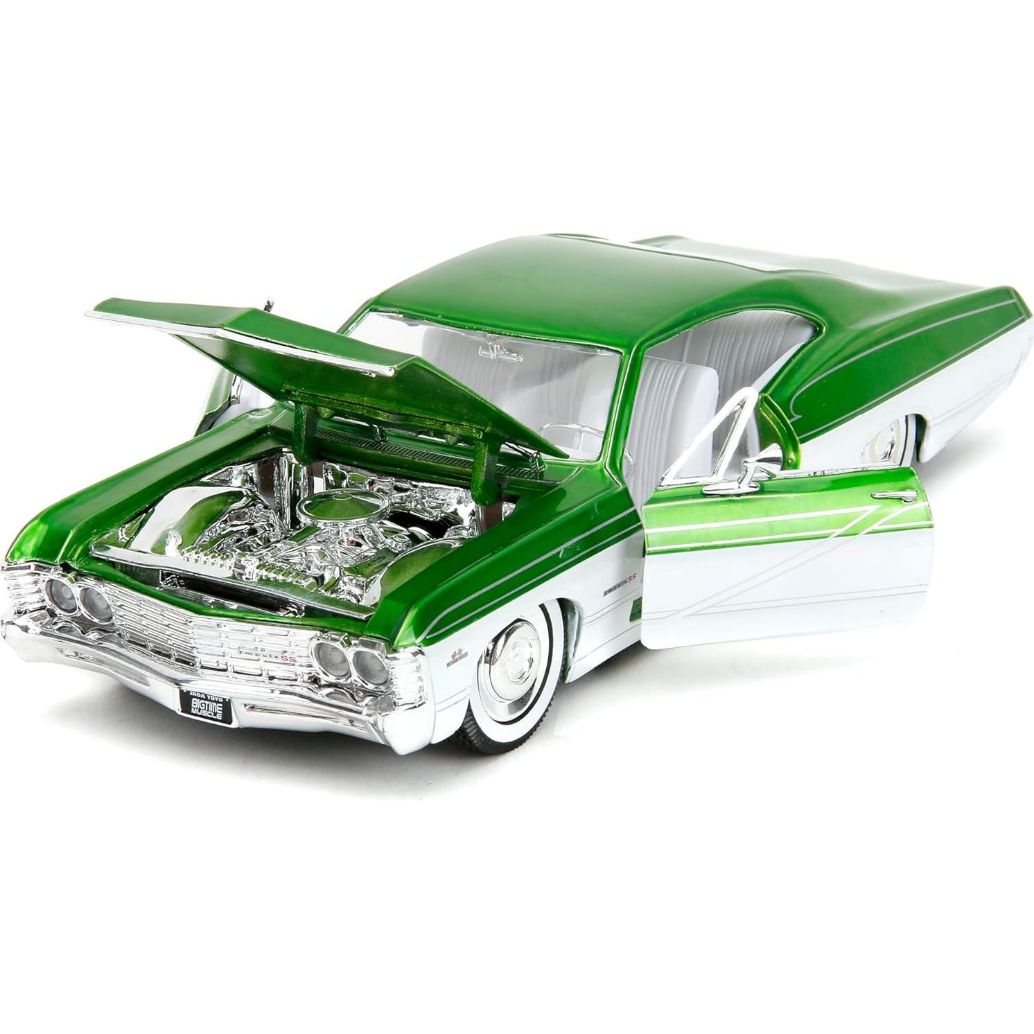 Coche Die-Cast 1:24 Jada Toys 1967 Chevrolet Impala SS Verde/Blanco