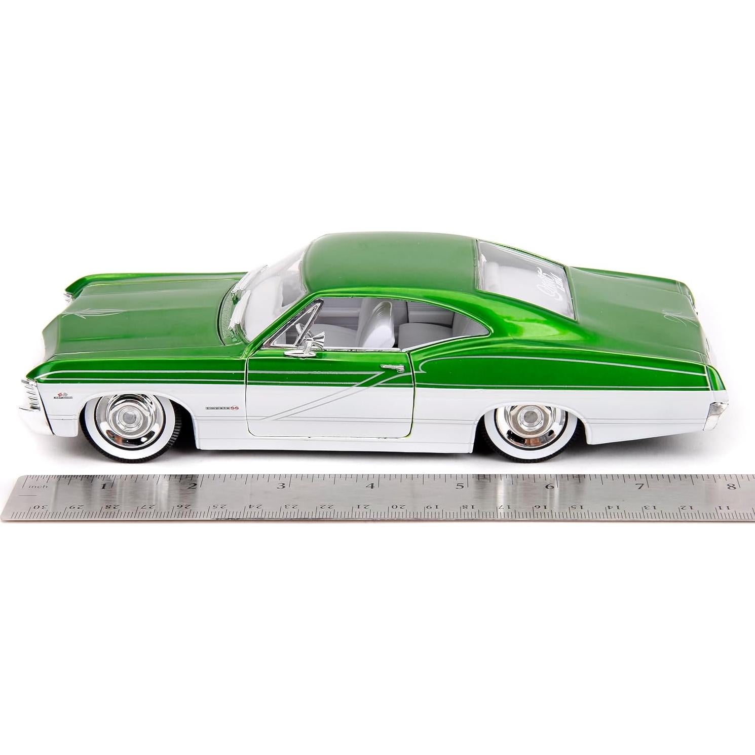 Coche Die-Cast 1:24 Jada Toys 1967 Chevrolet Impala SS Verde/Blanco