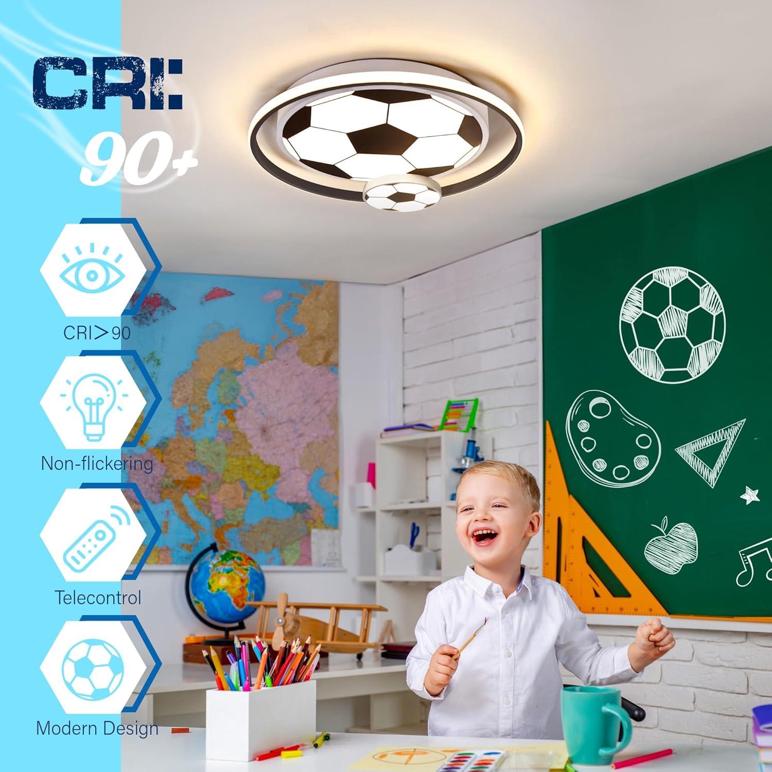 Luz de Techo LED Fútbol YCMGEAD 50cm Luz Nocturna 65W