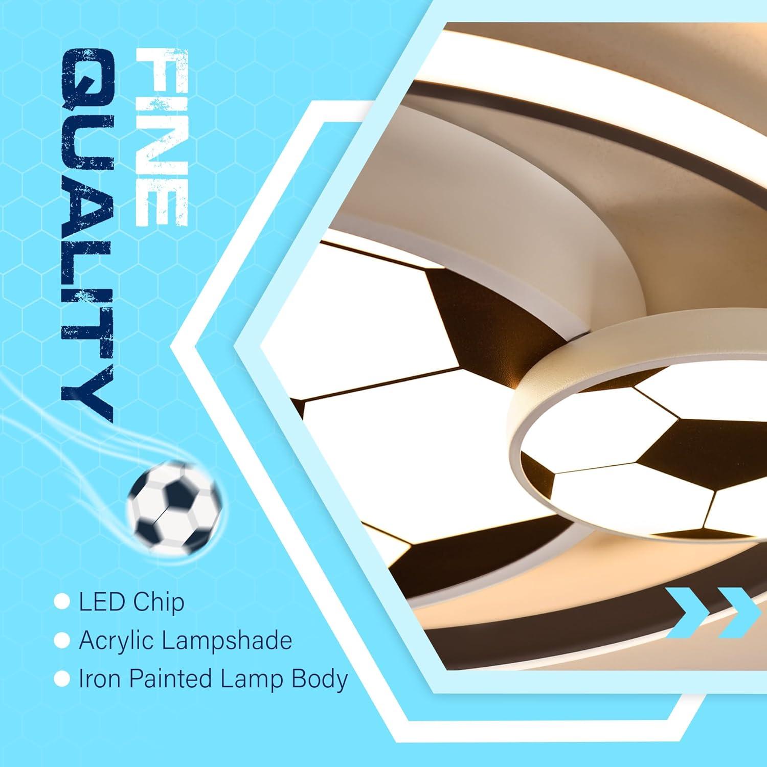 Luz de Techo LED Fútbol YCMGEAD 50cm Luz Nocturna 65W