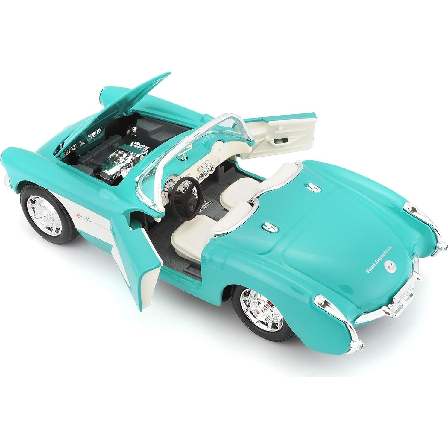 Maisto 1:24 Chevrolet Corvette 1957 Edición Especial Turquesa